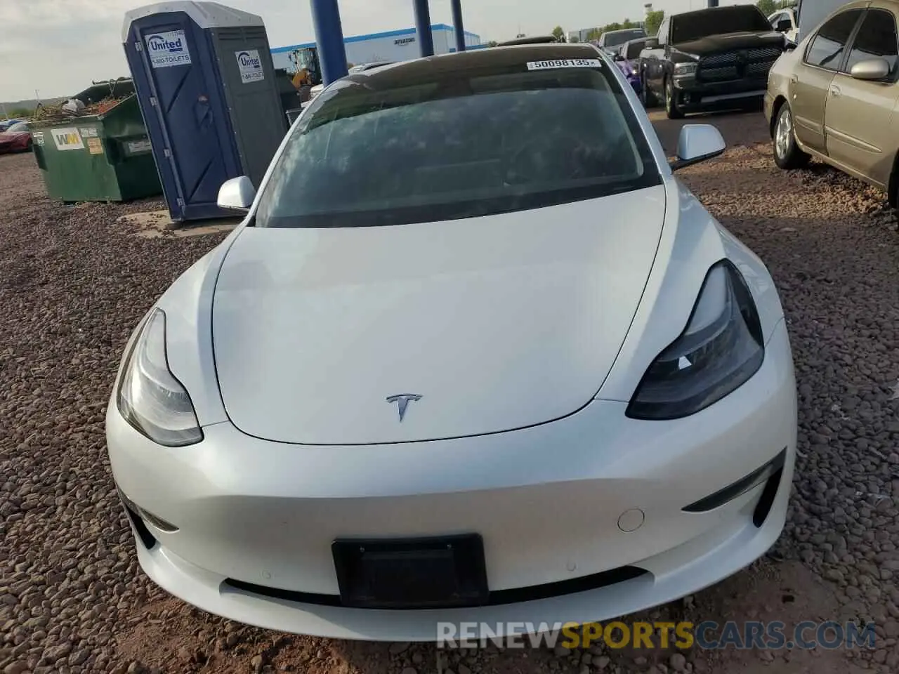 5 Photograph of a damaged car 5YJ3E1EA2MF923156 TESLA MODEL 3 2021