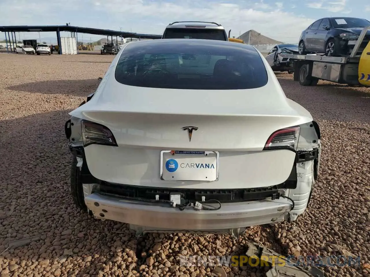 6 Photograph of a damaged car 5YJ3E1EA2MF923156 TESLA MODEL 3 2021