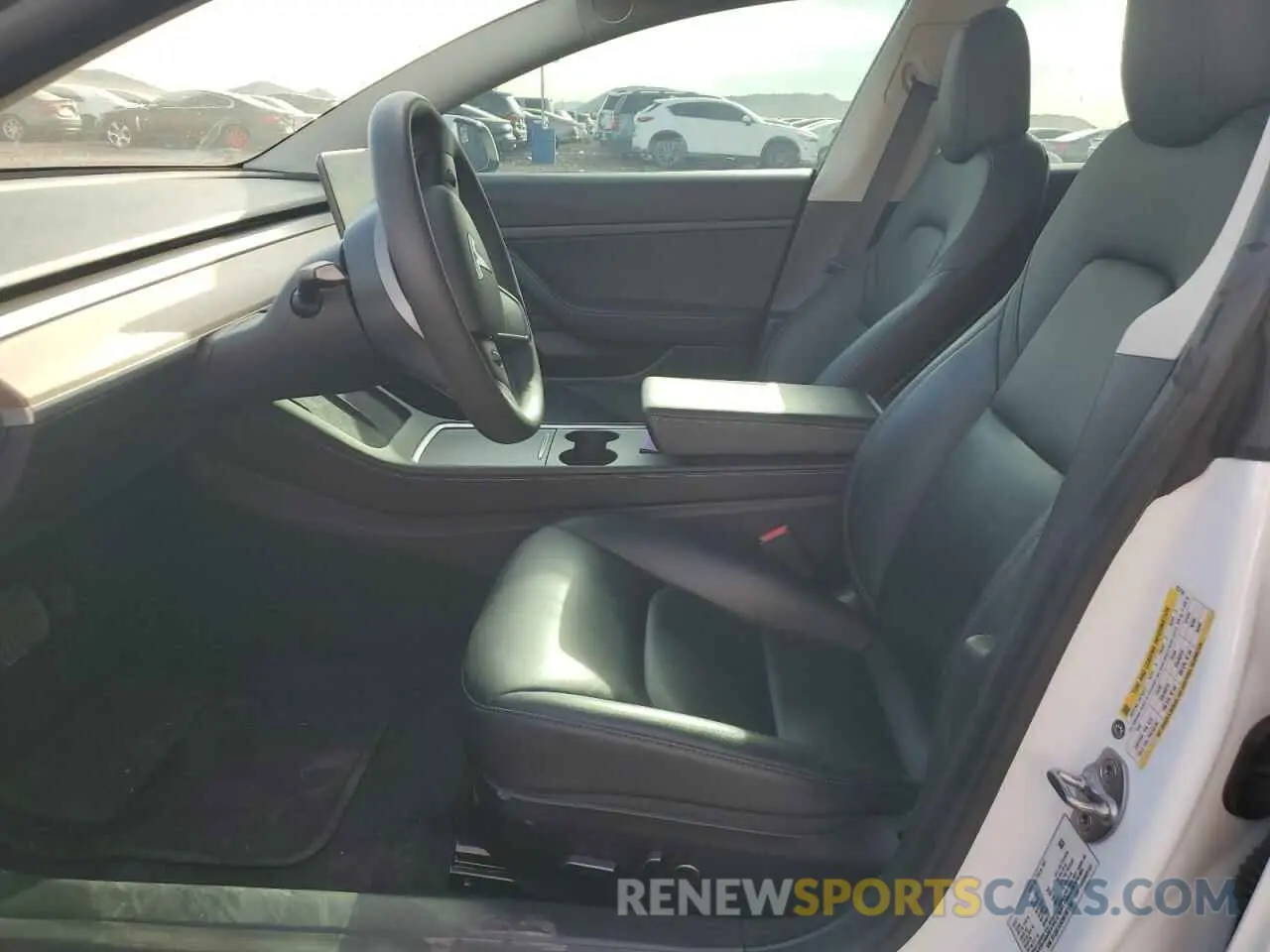 7 Photograph of a damaged car 5YJ3E1EA2MF923156 TESLA MODEL 3 2021
