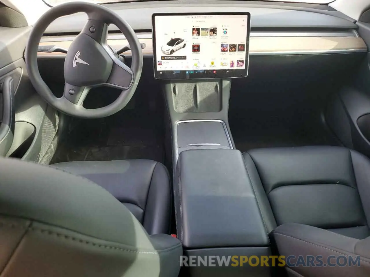 8 Photograph of a damaged car 5YJ3E1EA2MF923156 TESLA MODEL 3 2021