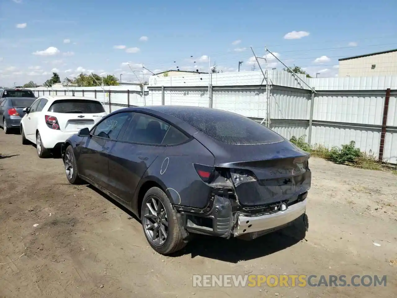 3 Photograph of a damaged car 5YJ3E1EA2MF939311 TESLA MODEL 3 2021