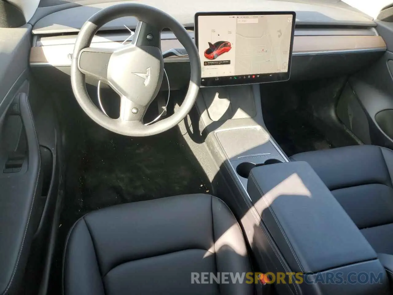 8 Photograph of a damaged car 5YJ3E1EA2MF942712 TESLA MODEL 3 2021