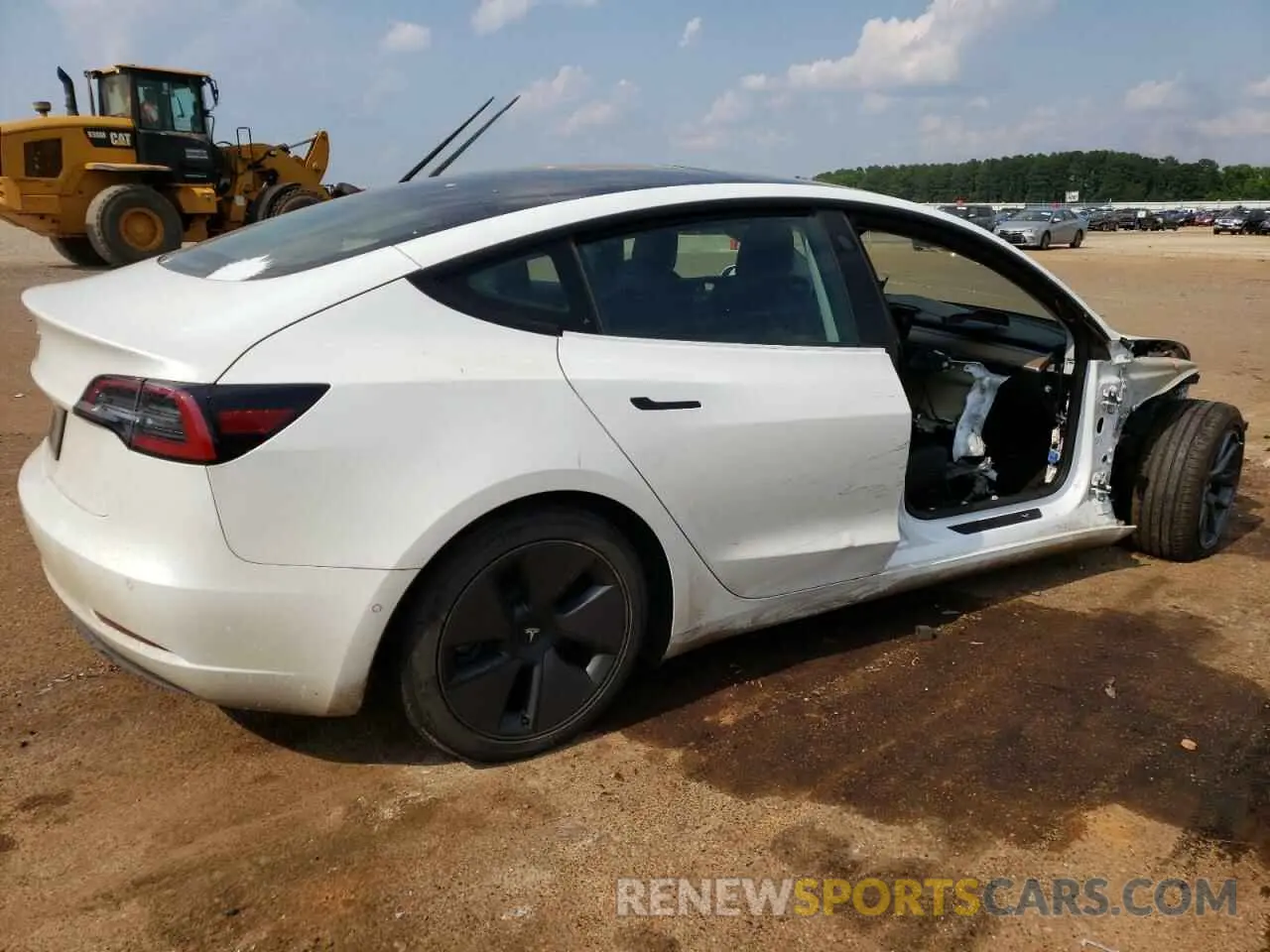 3 Photograph of a damaged car 5YJ3E1EA2MF965357 TESLA MODEL 3 2021