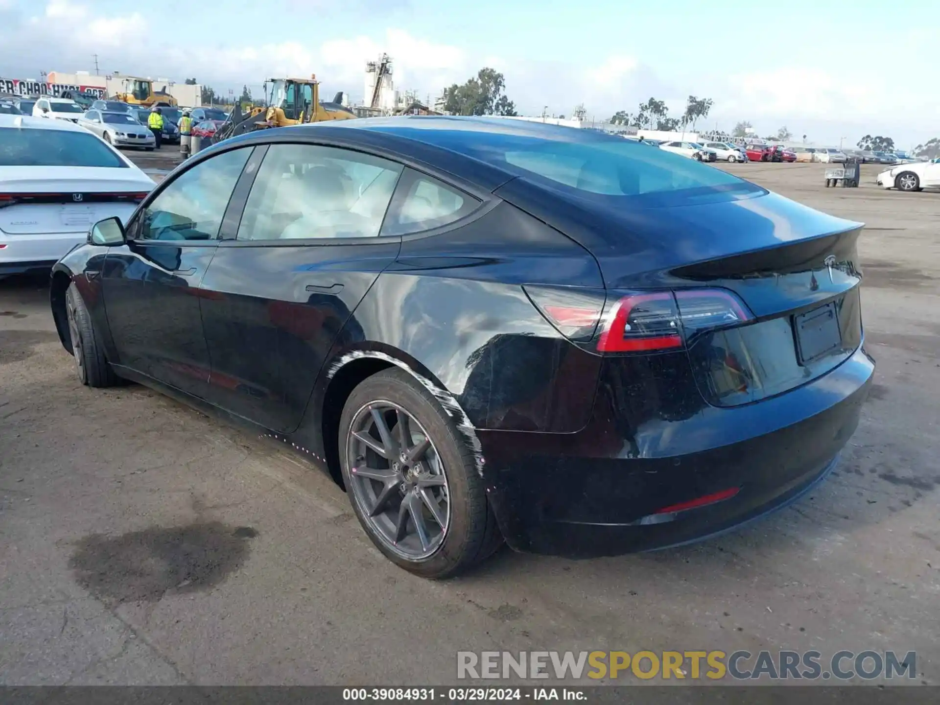 3 Photograph of a damaged car 5YJ3E1EA2MF987259 TESLA MODEL 3 2021