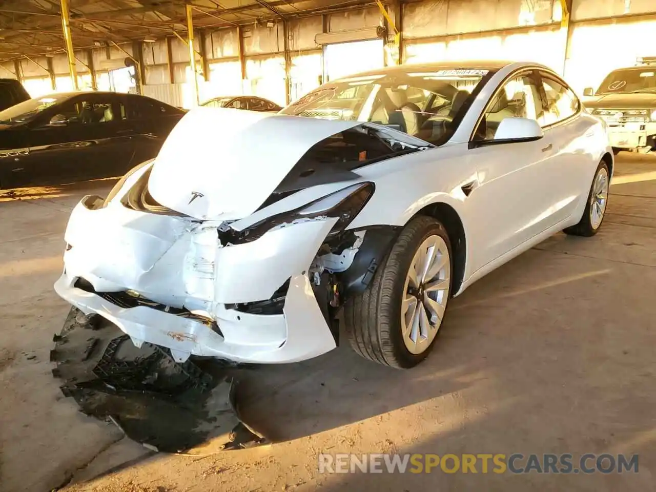 2 Photograph of a damaged car 5YJ3E1EA2MF996270 TESLA MODEL 3 2021