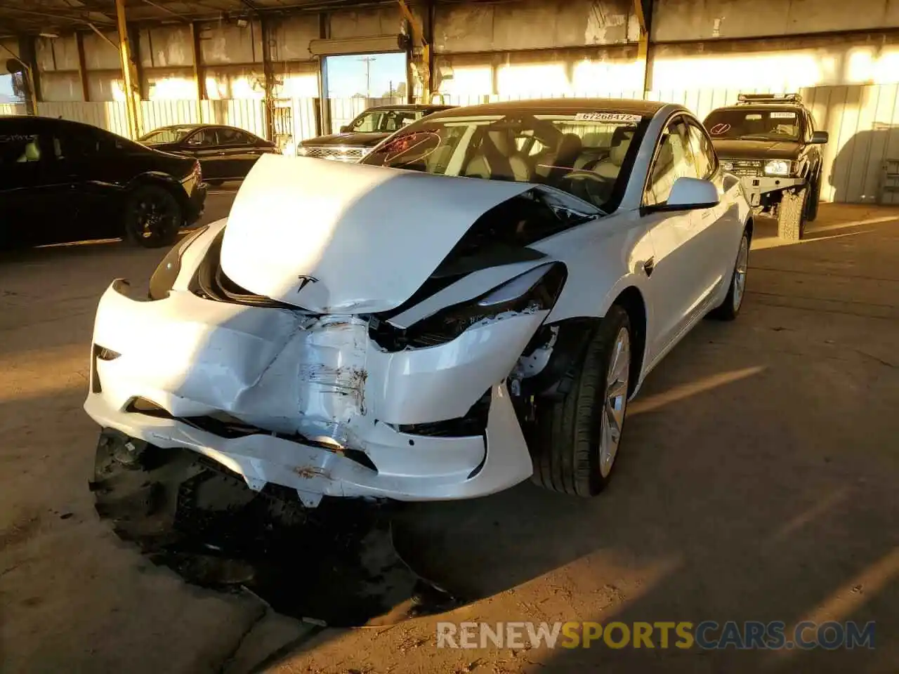 9 Photograph of a damaged car 5YJ3E1EA2MF996270 TESLA MODEL 3 2021