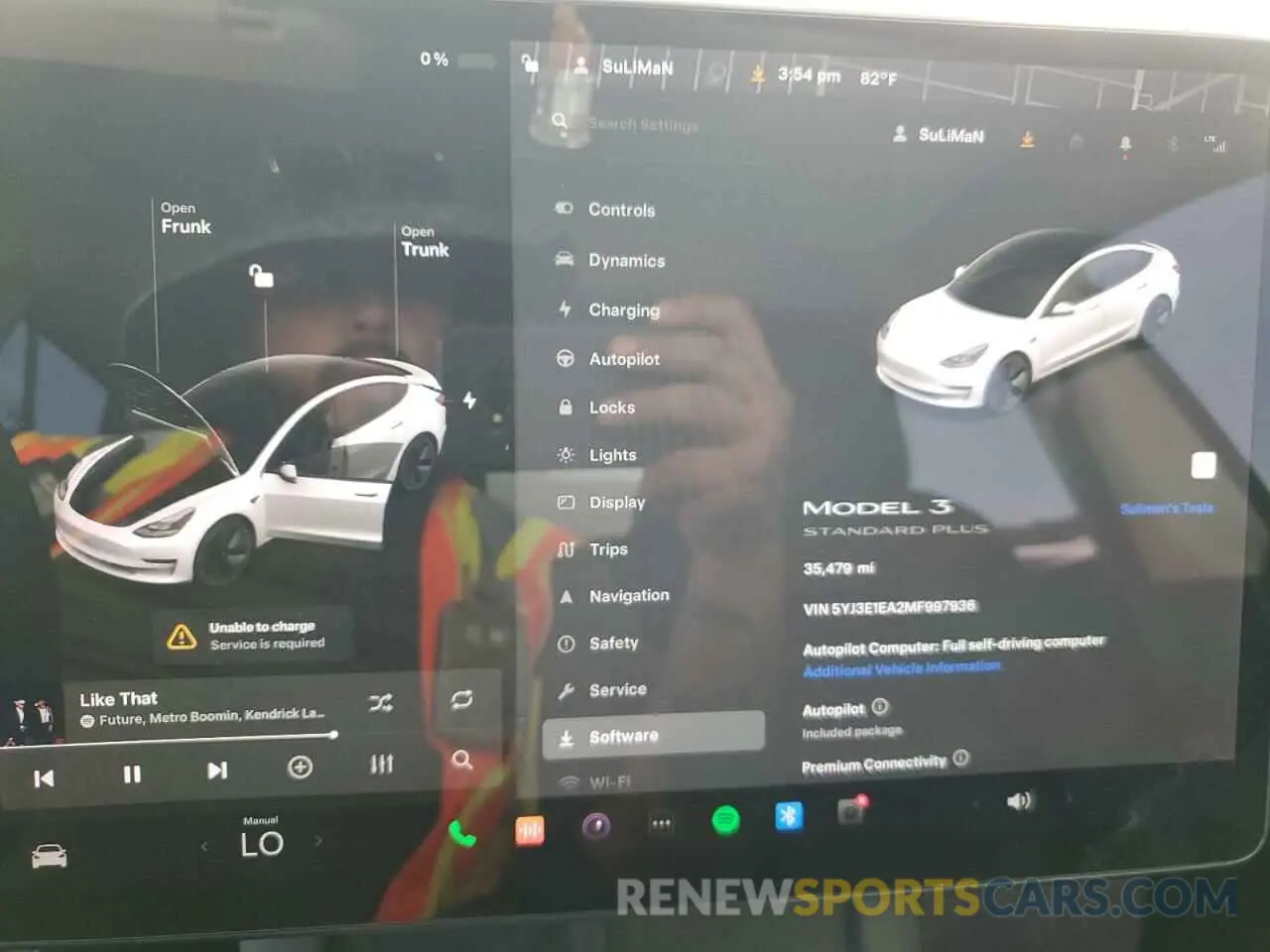 9 Photograph of a damaged car 5YJ3E1EA2MF997936 TESLA MODEL 3 2021