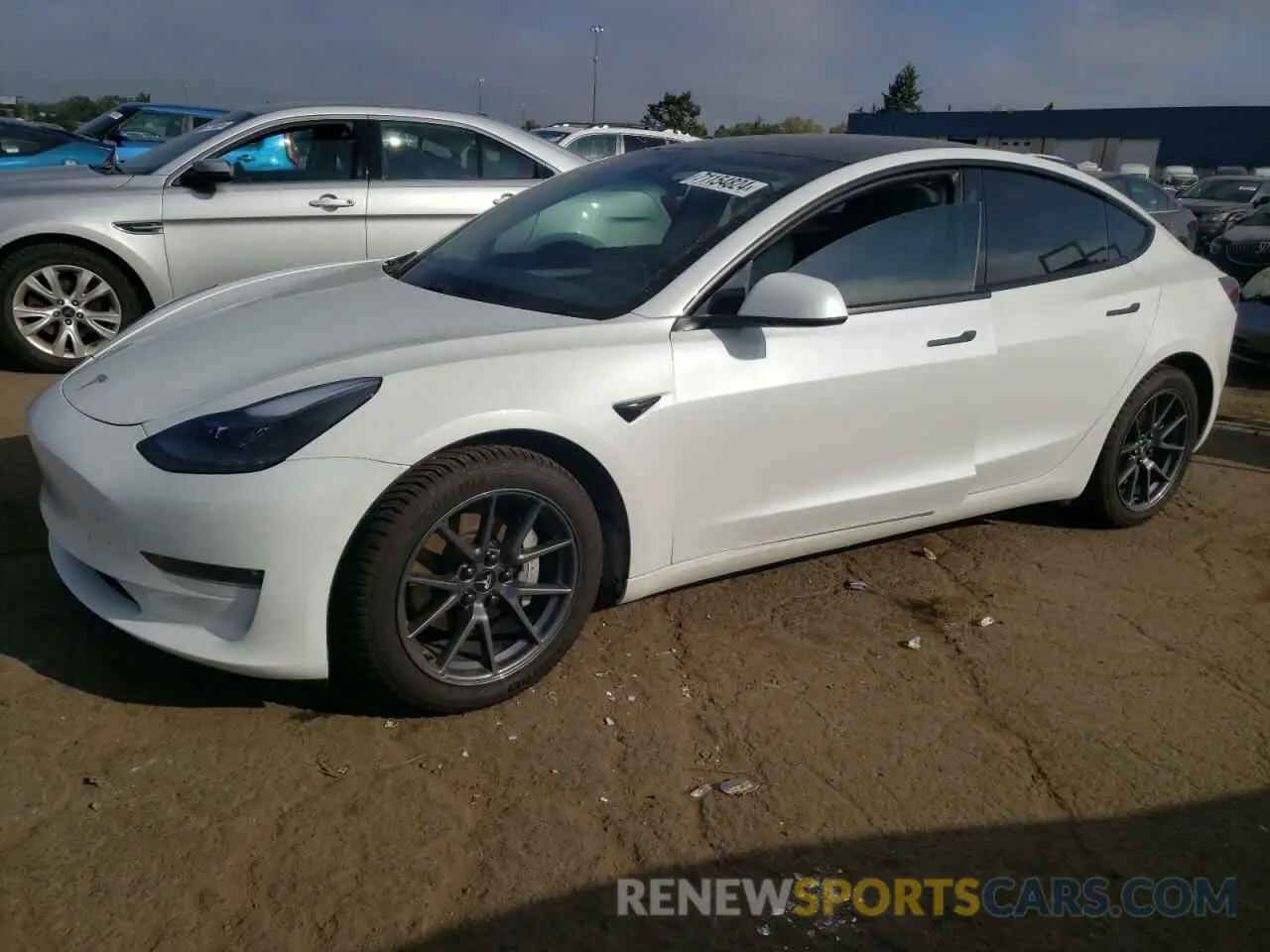 1 Photograph of a damaged car 5YJ3E1EA3MF024595 TESLA MODEL 3 2021