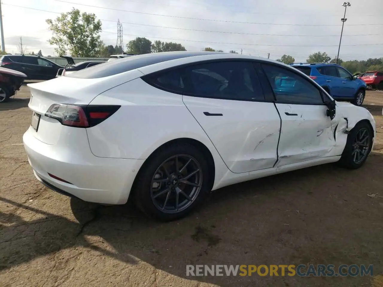 3 Photograph of a damaged car 5YJ3E1EA3MF024595 TESLA MODEL 3 2021