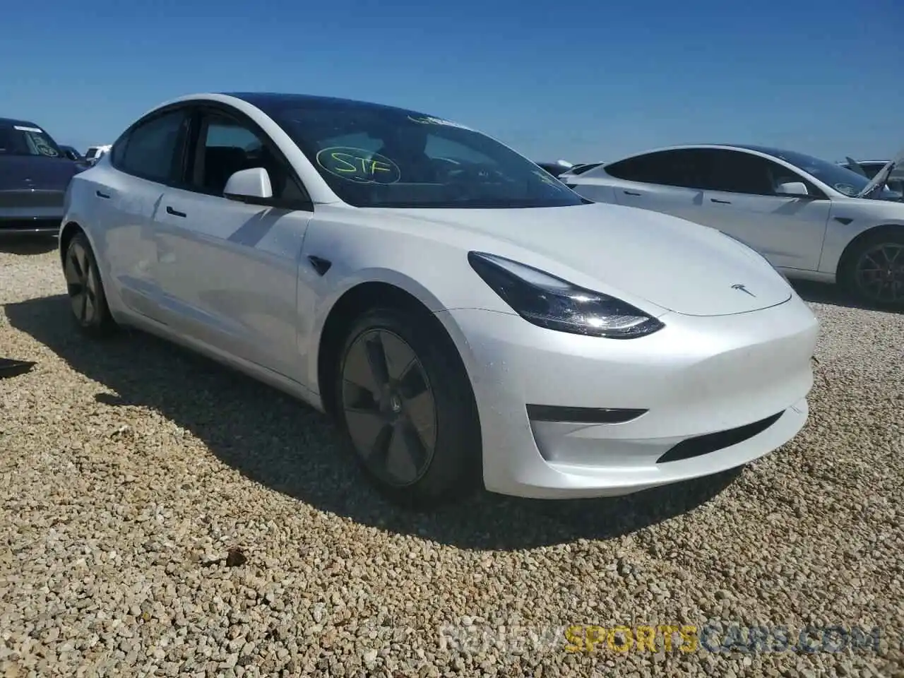 1 Photograph of a damaged car 5YJ3E1EA3MF028579 TESLA MODEL 3 2021