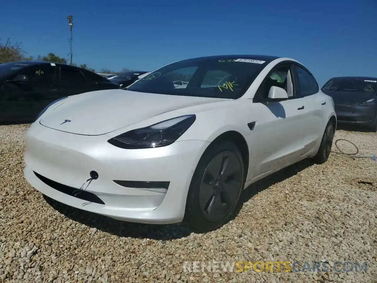 2 Photograph of a damaged car 5YJ3E1EA3MF028579 TESLA MODEL 3 2021