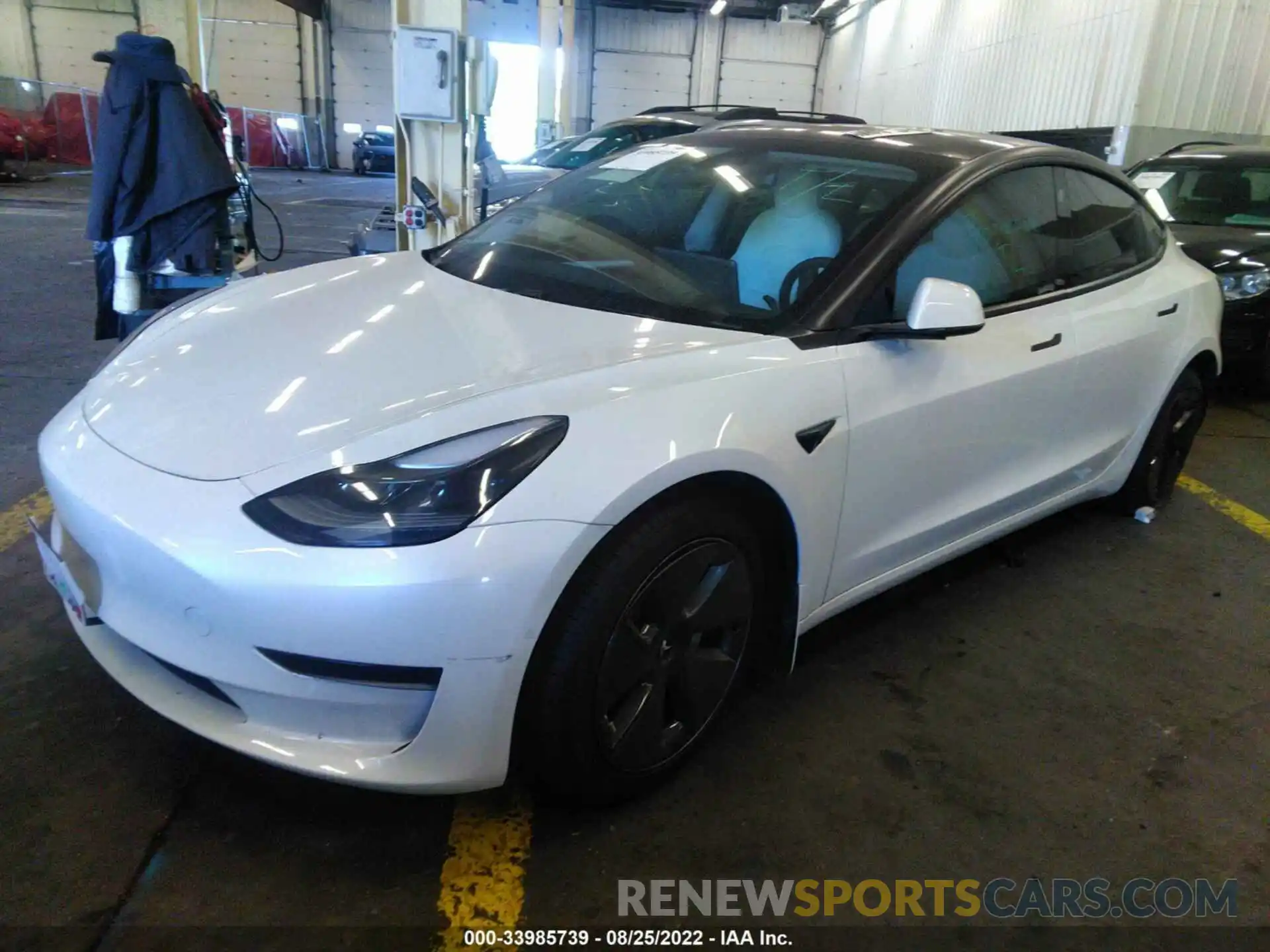 2 Photograph of a damaged car 5YJ3E1EA3MF030090 TESLA MODEL 3 2021