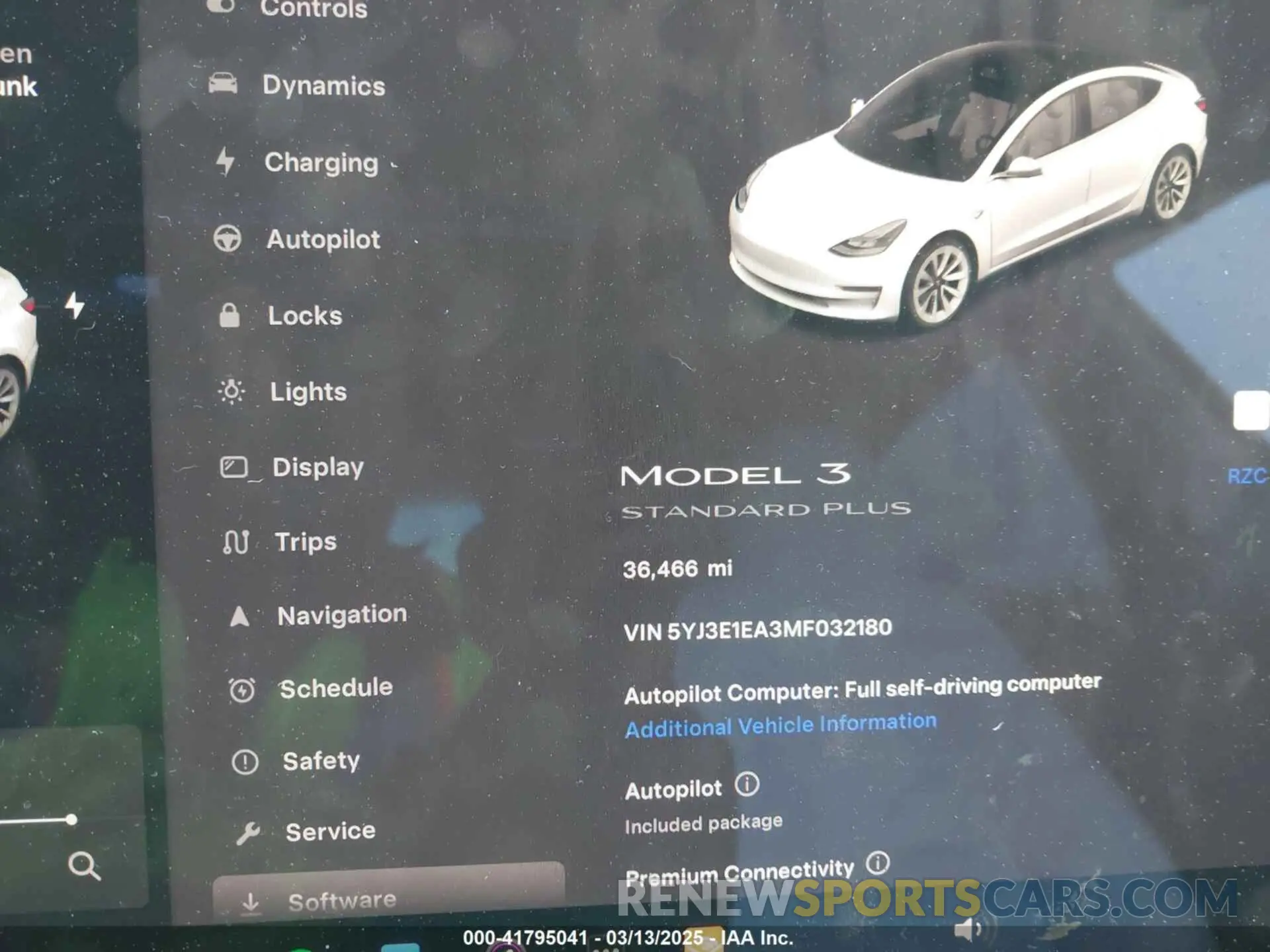 7 Photograph of a damaged car 5YJ3E1EA3MF032180 TESLA MODEL 3 2021