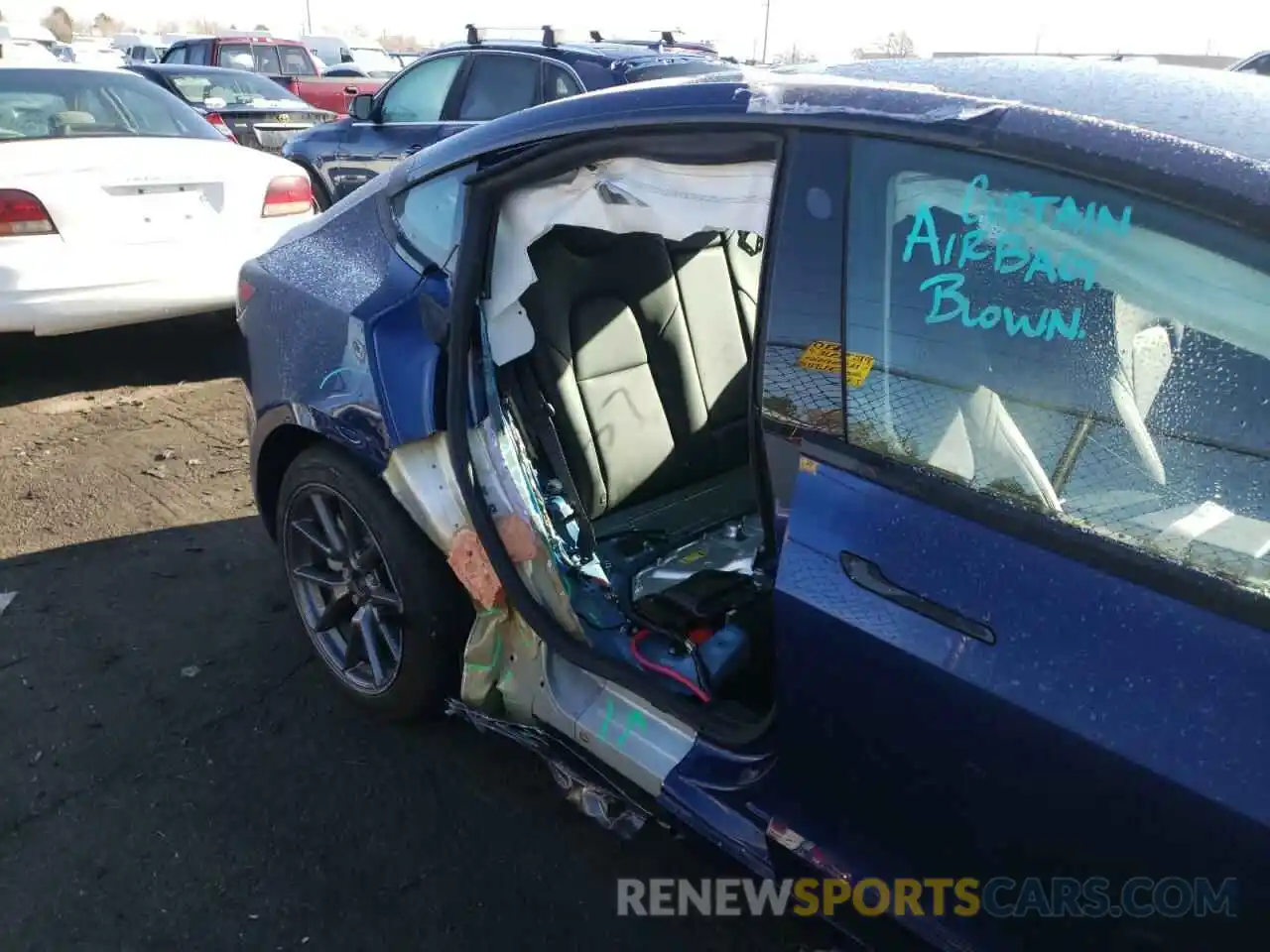 9 Photograph of a damaged car 5YJ3E1EA3MF046581 TESLA MODEL 3 2021