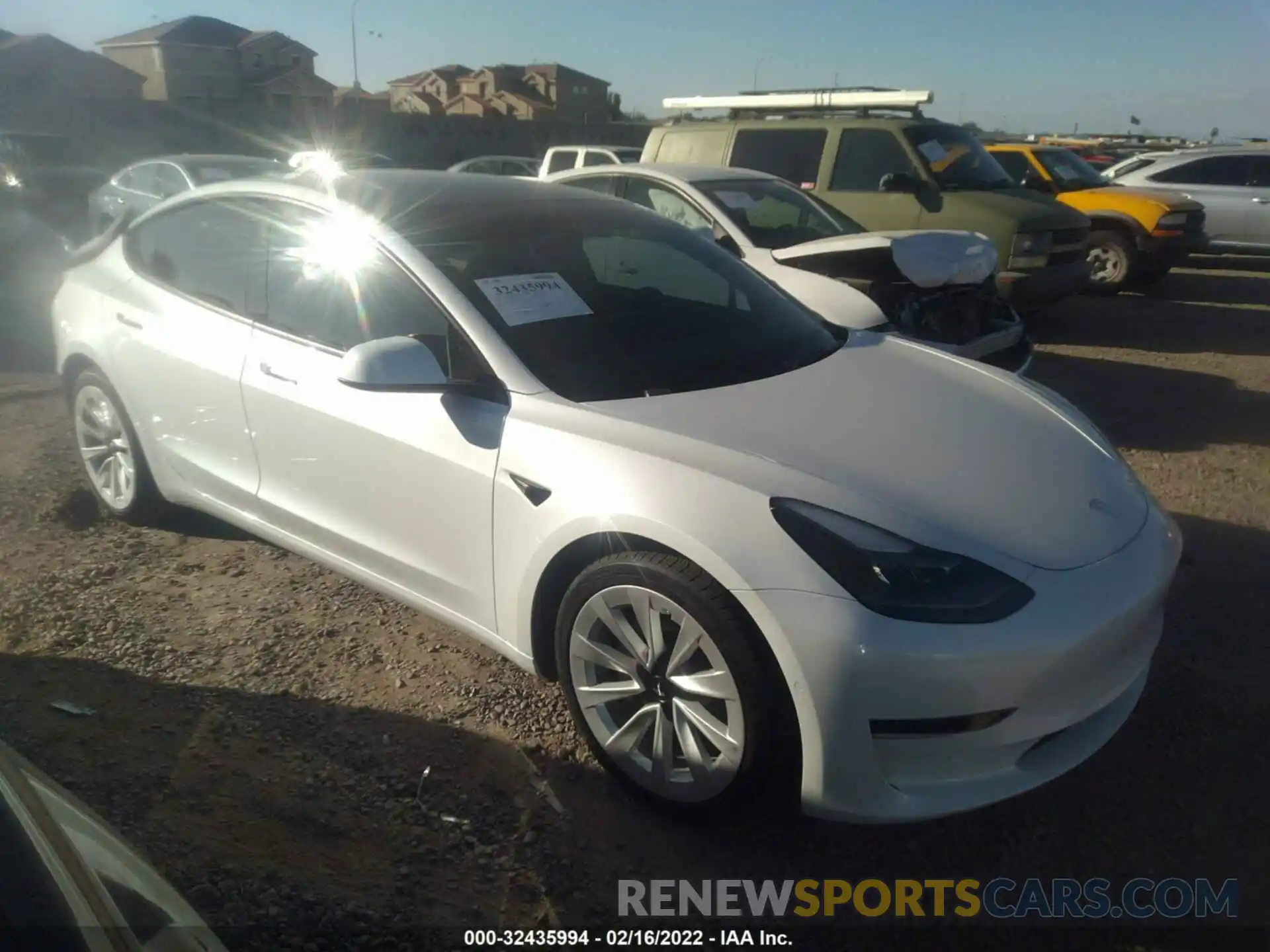 1 Photograph of a damaged car 5YJ3E1EA3MF053367 TESLA MODEL 3 2021