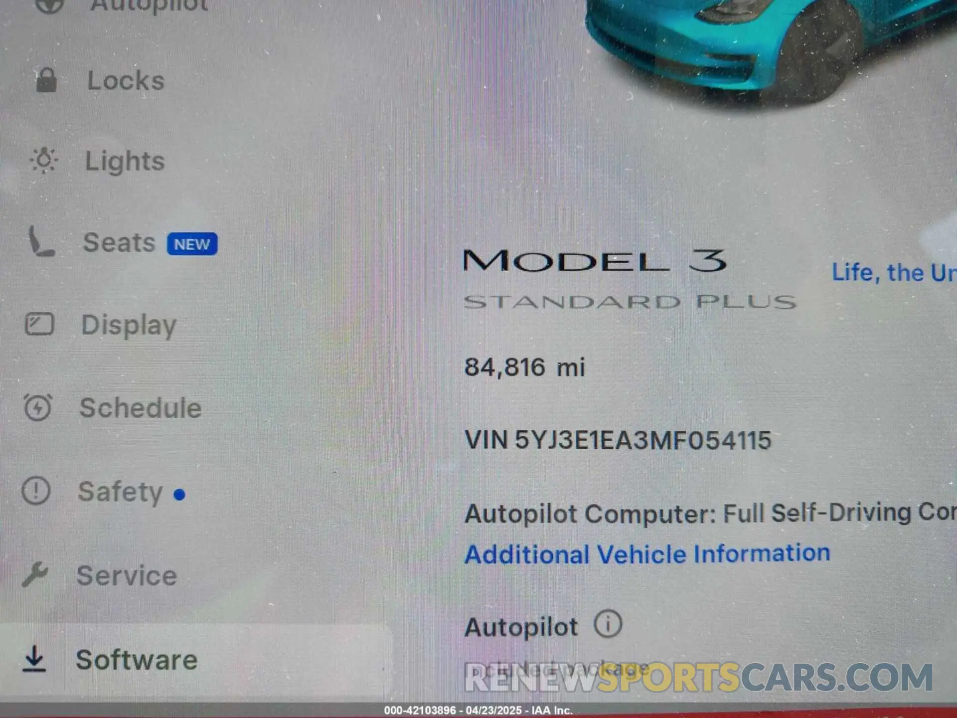 16 Photograph of a damaged car 5YJ3E1EA3MF054115 TESLA MODEL 3 2021