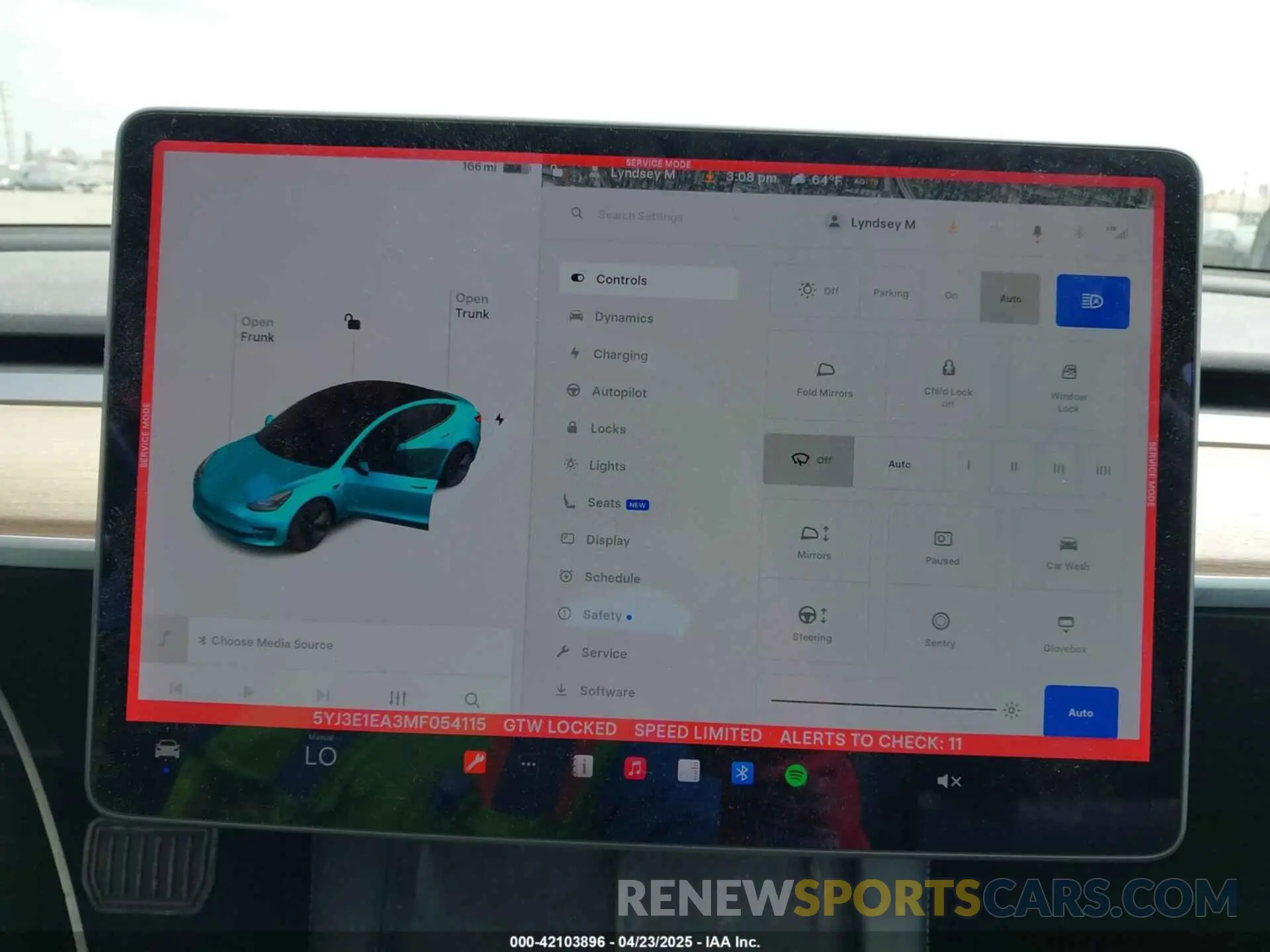 19 Photograph of a damaged car 5YJ3E1EA3MF054115 TESLA MODEL 3 2021