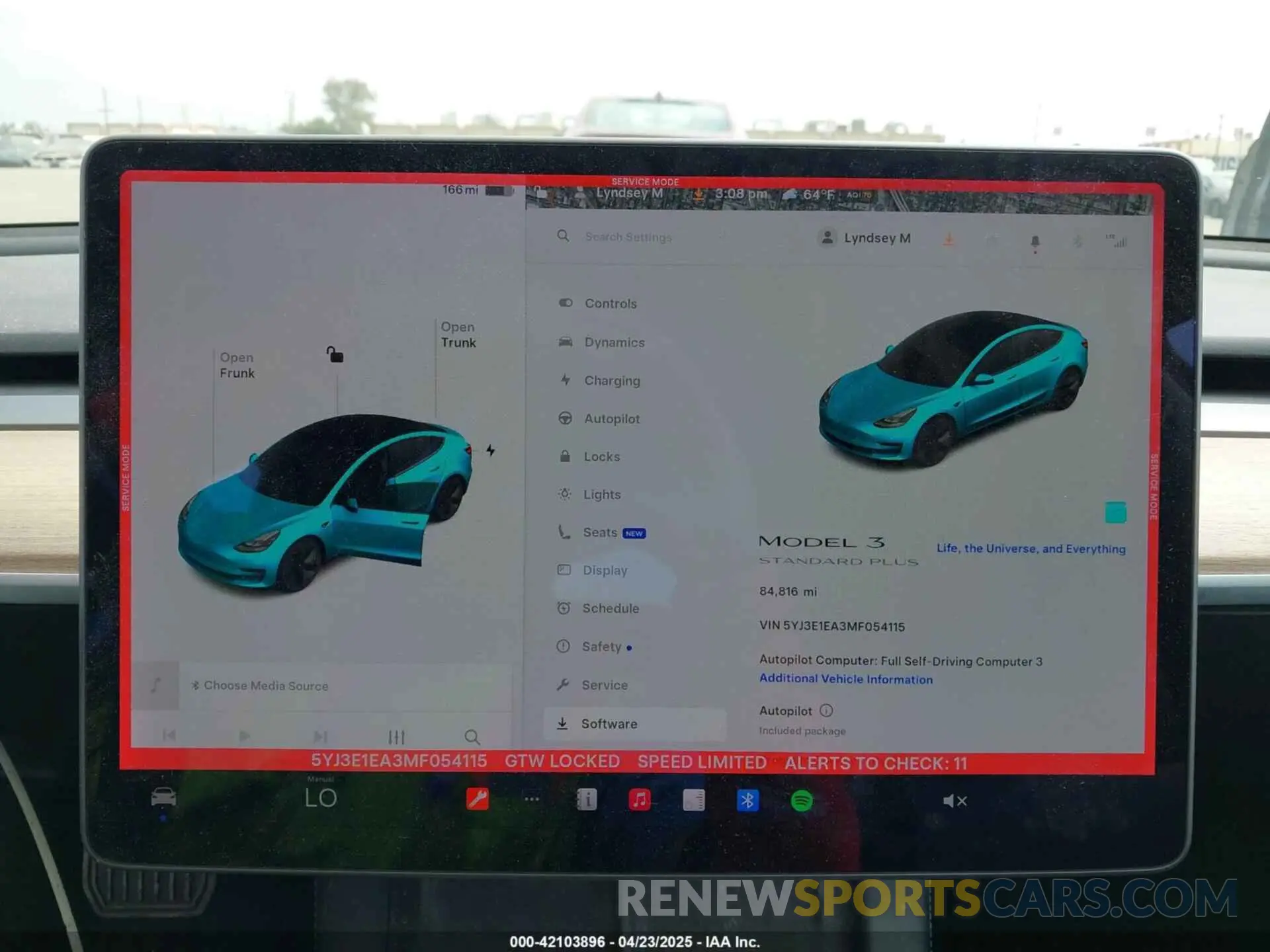 7 Photograph of a damaged car 5YJ3E1EA3MF054115 TESLA MODEL 3 2021