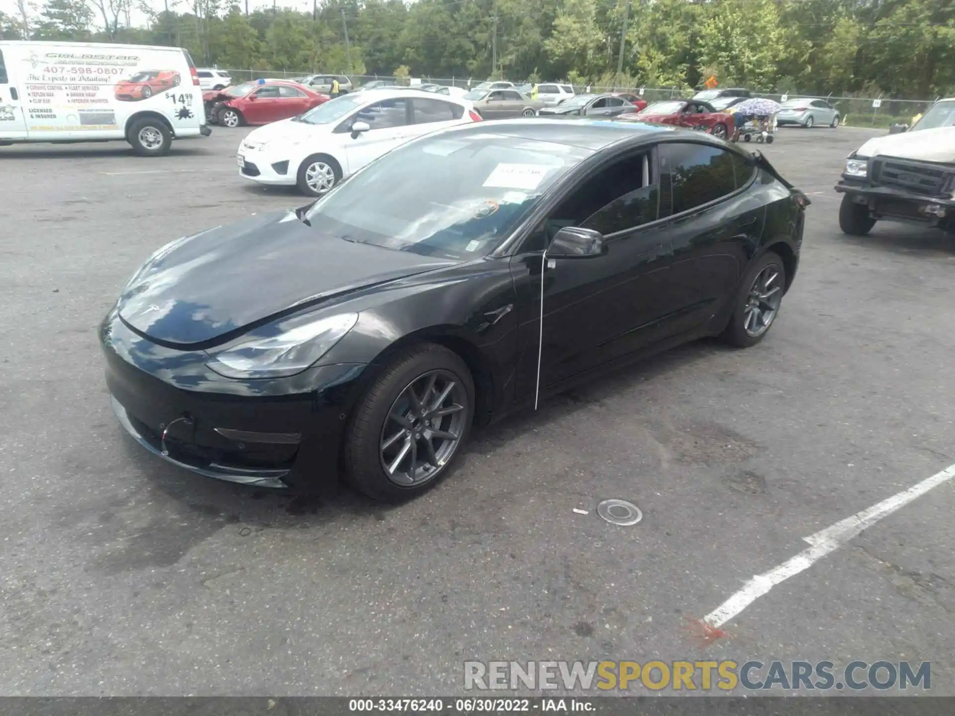 2 Photograph of a damaged car 5YJ3E1EA3MF058424 TESLA MODEL 3 2021