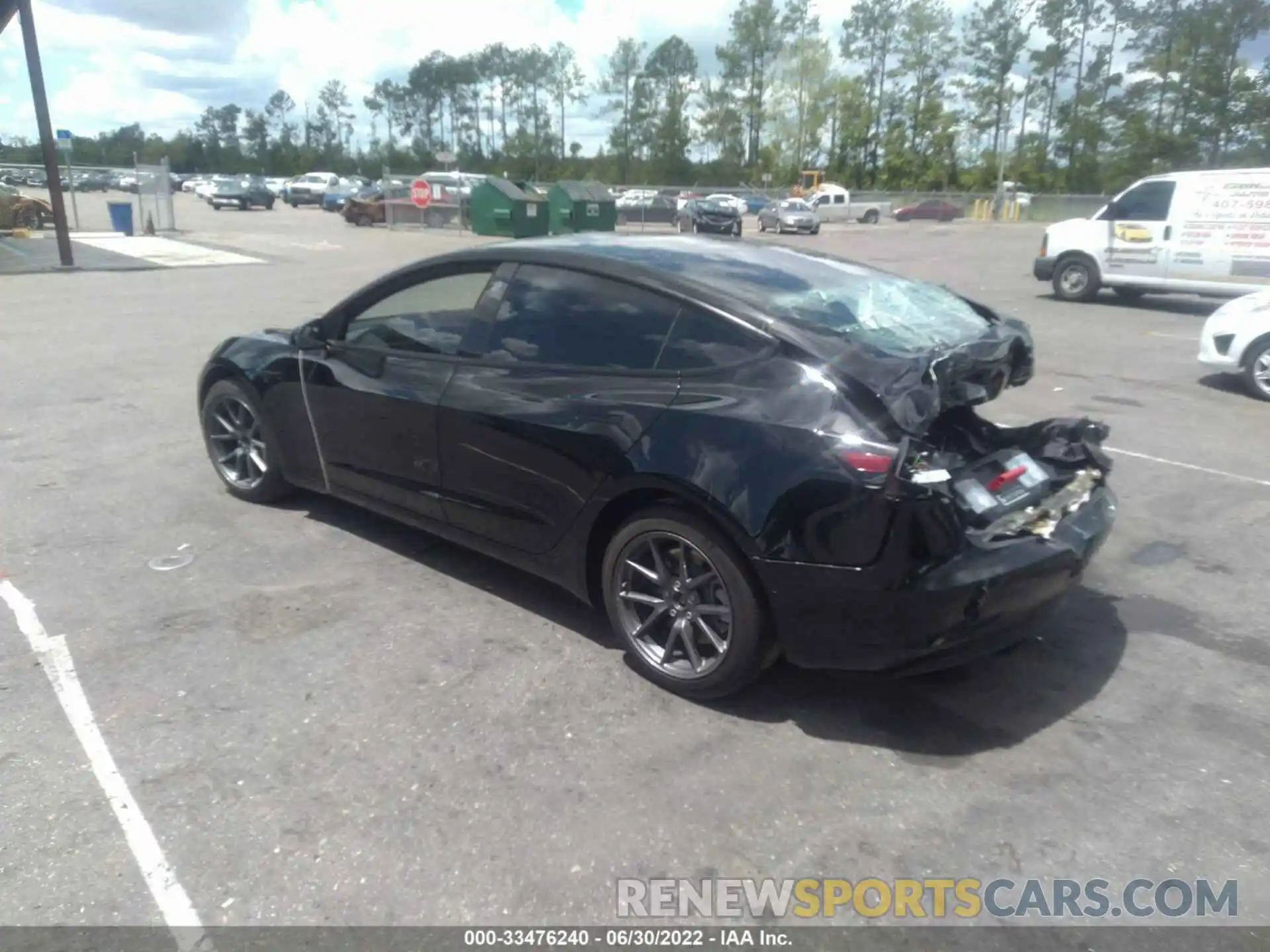 3 Photograph of a damaged car 5YJ3E1EA3MF058424 TESLA MODEL 3 2021