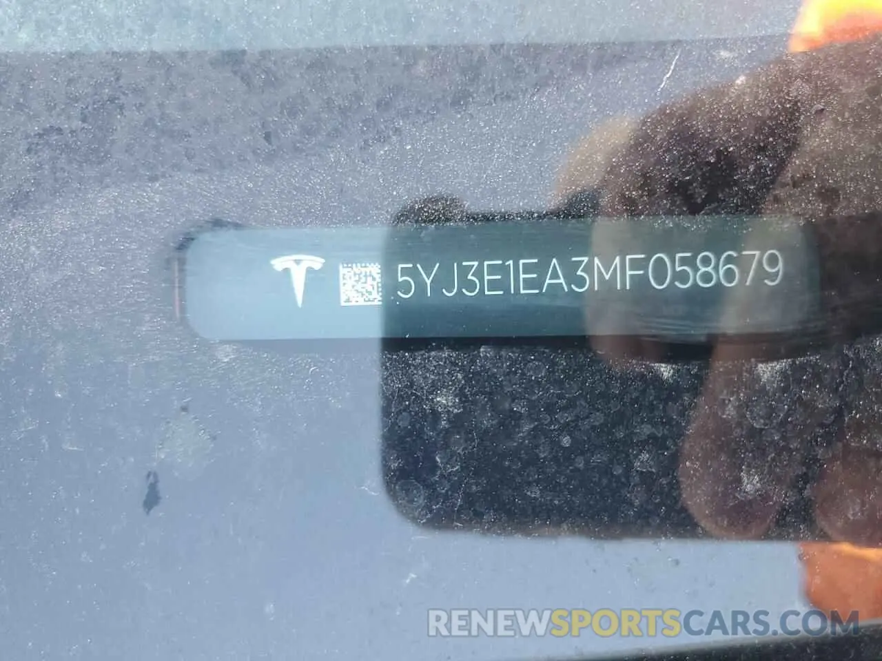 12 Photograph of a damaged car 5YJ3E1EA3MF058679 TESLA MODEL 3 2021