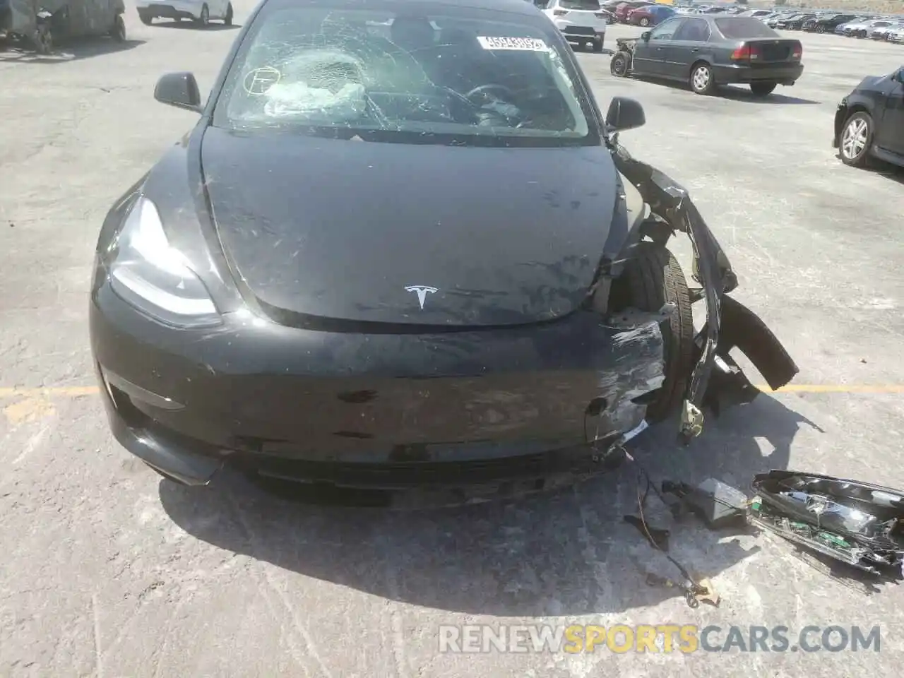 9 Photograph of a damaged car 5YJ3E1EA3MF066457 TESLA MODEL 3 2021