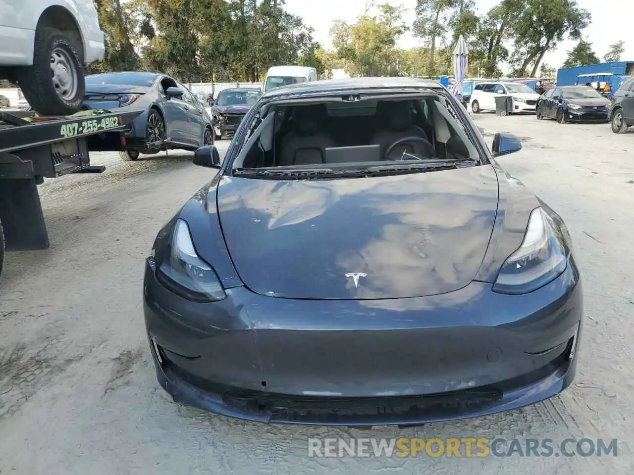 5 Photograph of a damaged car 5YJ3E1EA3MF070413 TESLA MODEL 3 2021