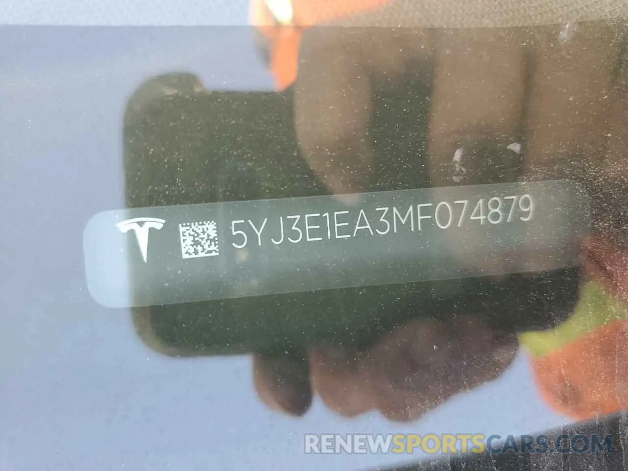 12 Photograph of a damaged car 5YJ3E1EA3MF074879 TESLA MODEL 3 2021