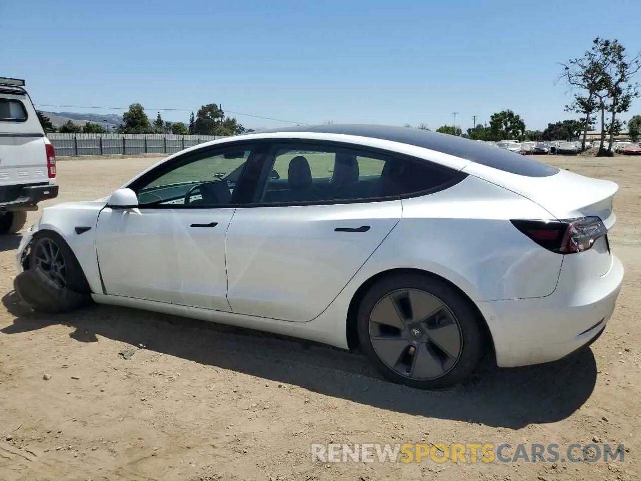 2 Photograph of a damaged car 5YJ3E1EA3MF074879 TESLA MODEL 3 2021