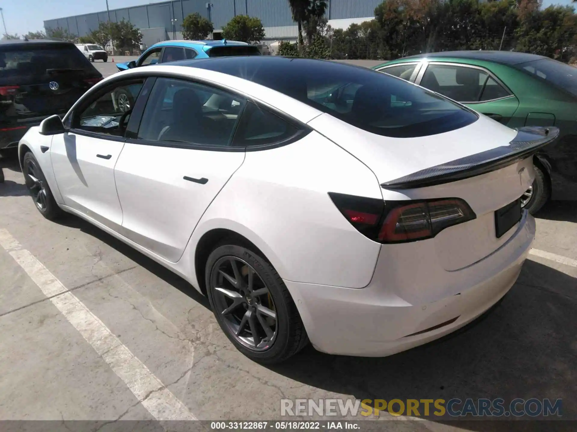 3 Photograph of a damaged car 5YJ3E1EA3MF076065 TESLA MODEL 3 2021