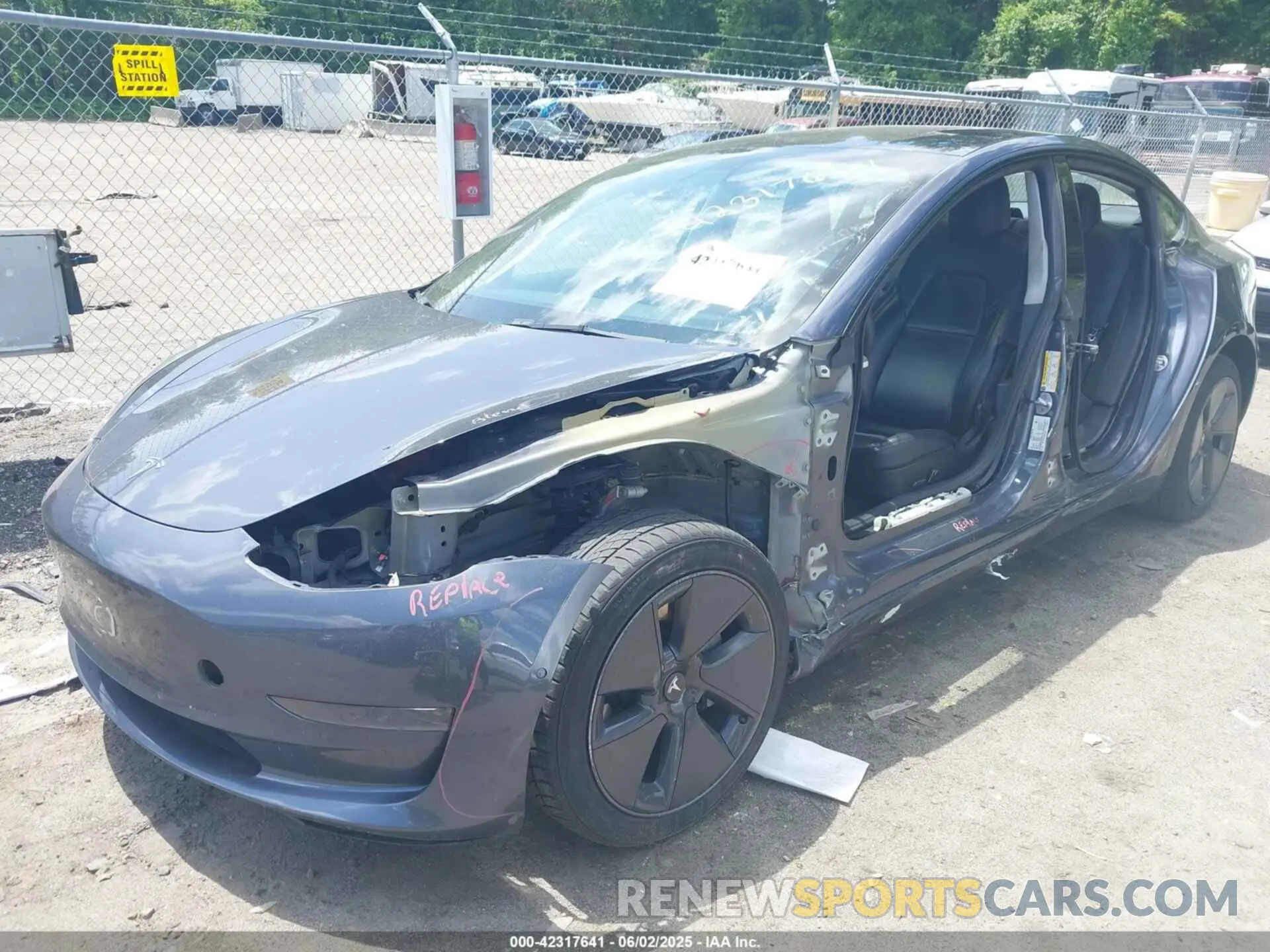 2 Photograph of a damaged car 5YJ3E1EA3MF086885 TESLA MODEL 3 2021