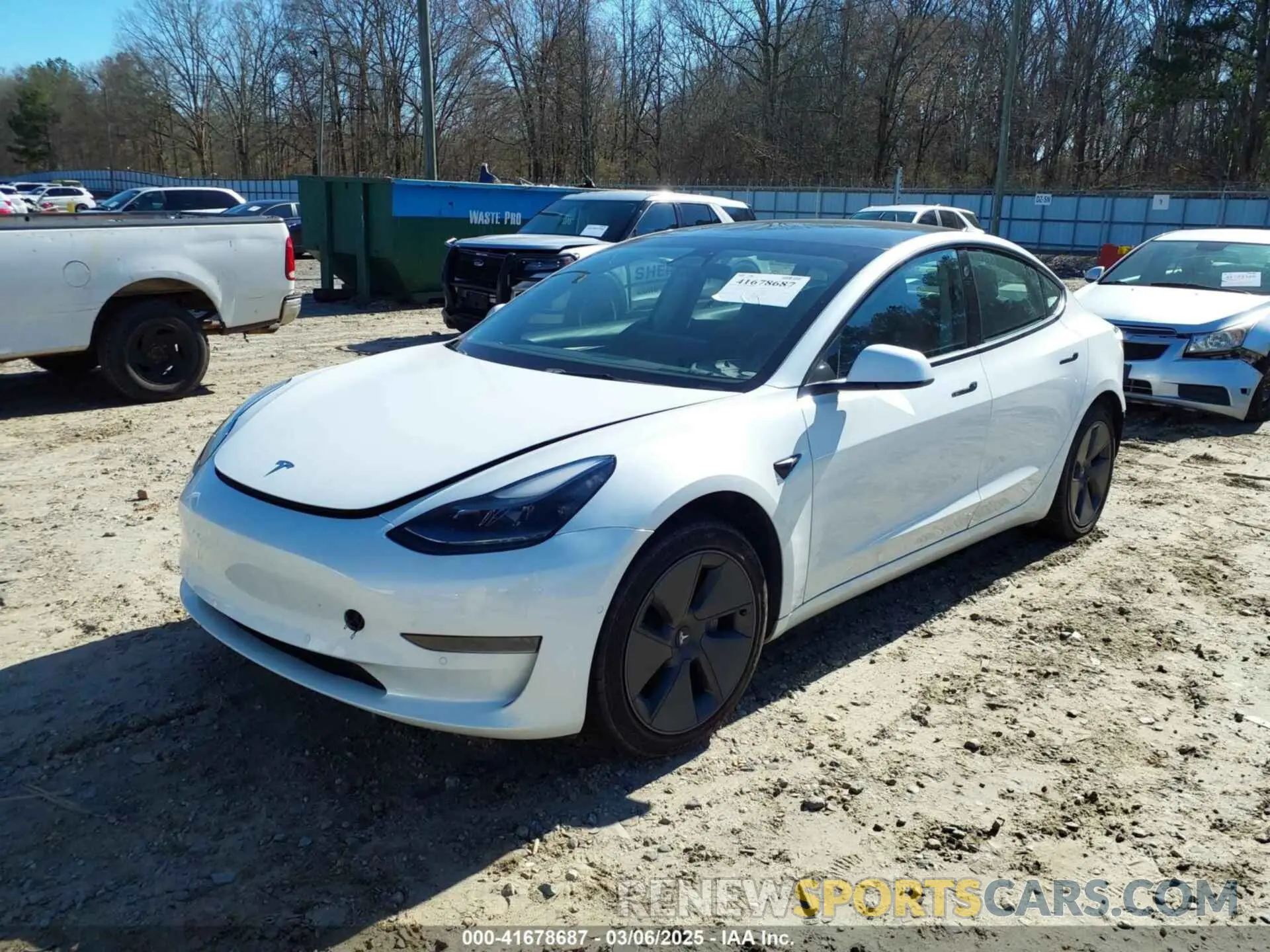 2 Photograph of a damaged car 5YJ3E1EA3MF088667 TESLA MODEL 3 2021