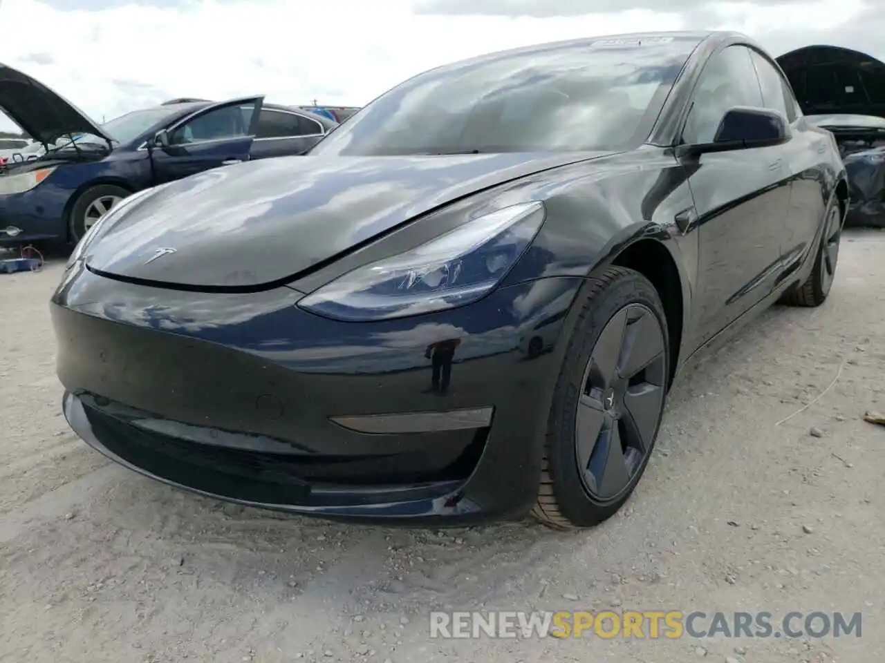 2 Photograph of a damaged car 5YJ3E1EA3MF089950 TESLA MODEL 3 2021