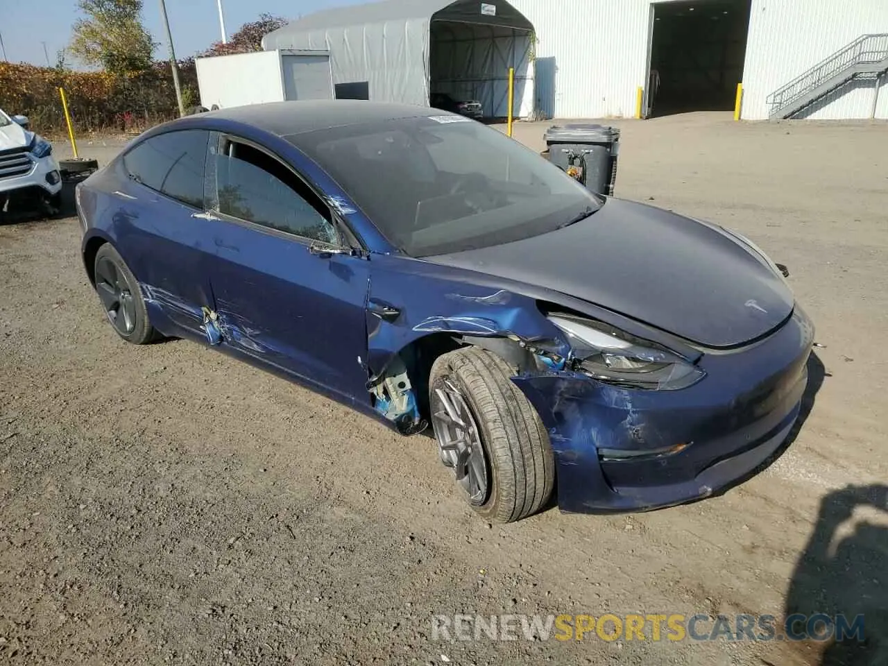 4 Photograph of a damaged car 5YJ3E1EA3MF090466 TESLA MODEL 3 2021