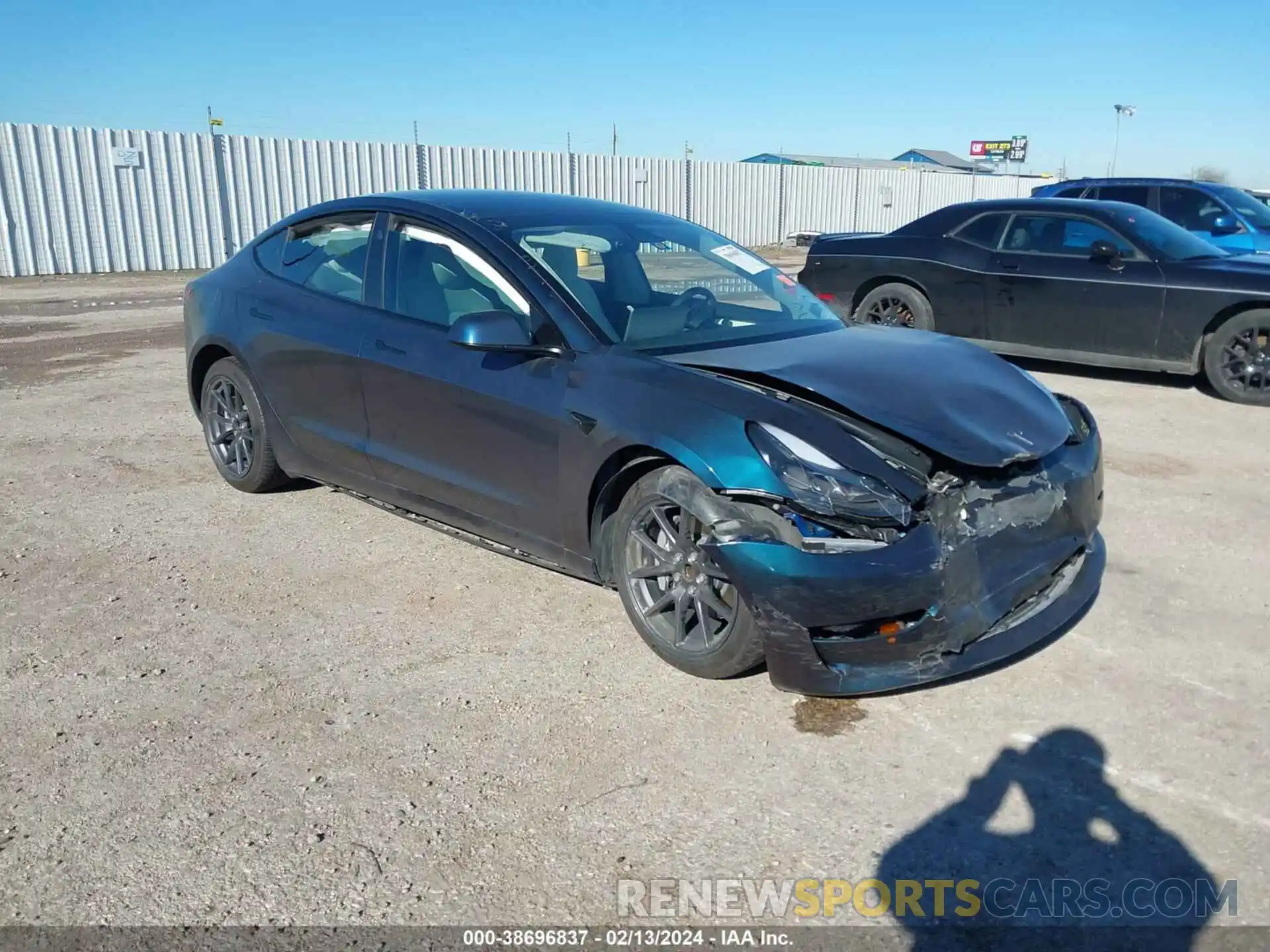 1 Photograph of a damaged car 5YJ3E1EA3MF093271 TESLA MODEL 3 2021