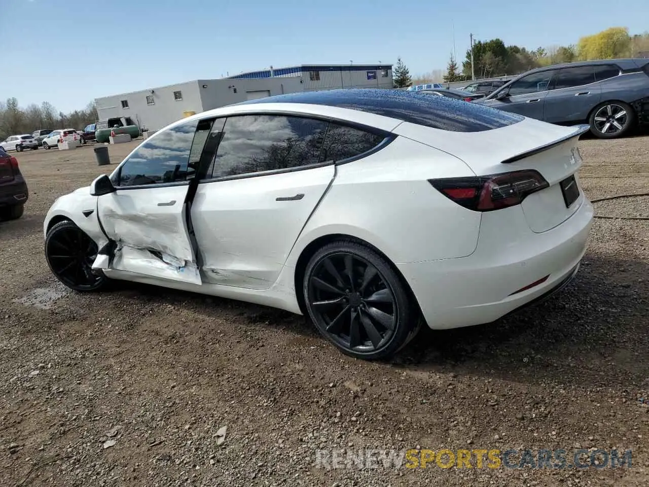 2 Photograph of a damaged car 5YJ3E1EA3MF848645 TESLA MODEL 3 2021