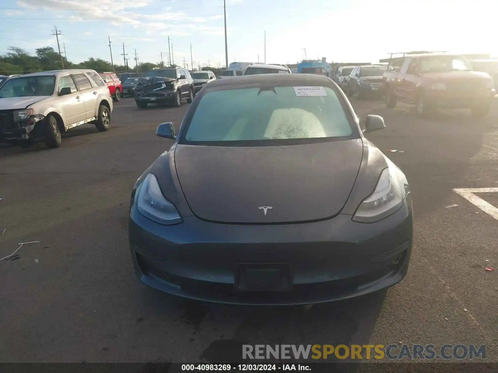 12 Photograph of a damaged car 5YJ3E1EA3MF850301 TESLA MODEL 3 2021