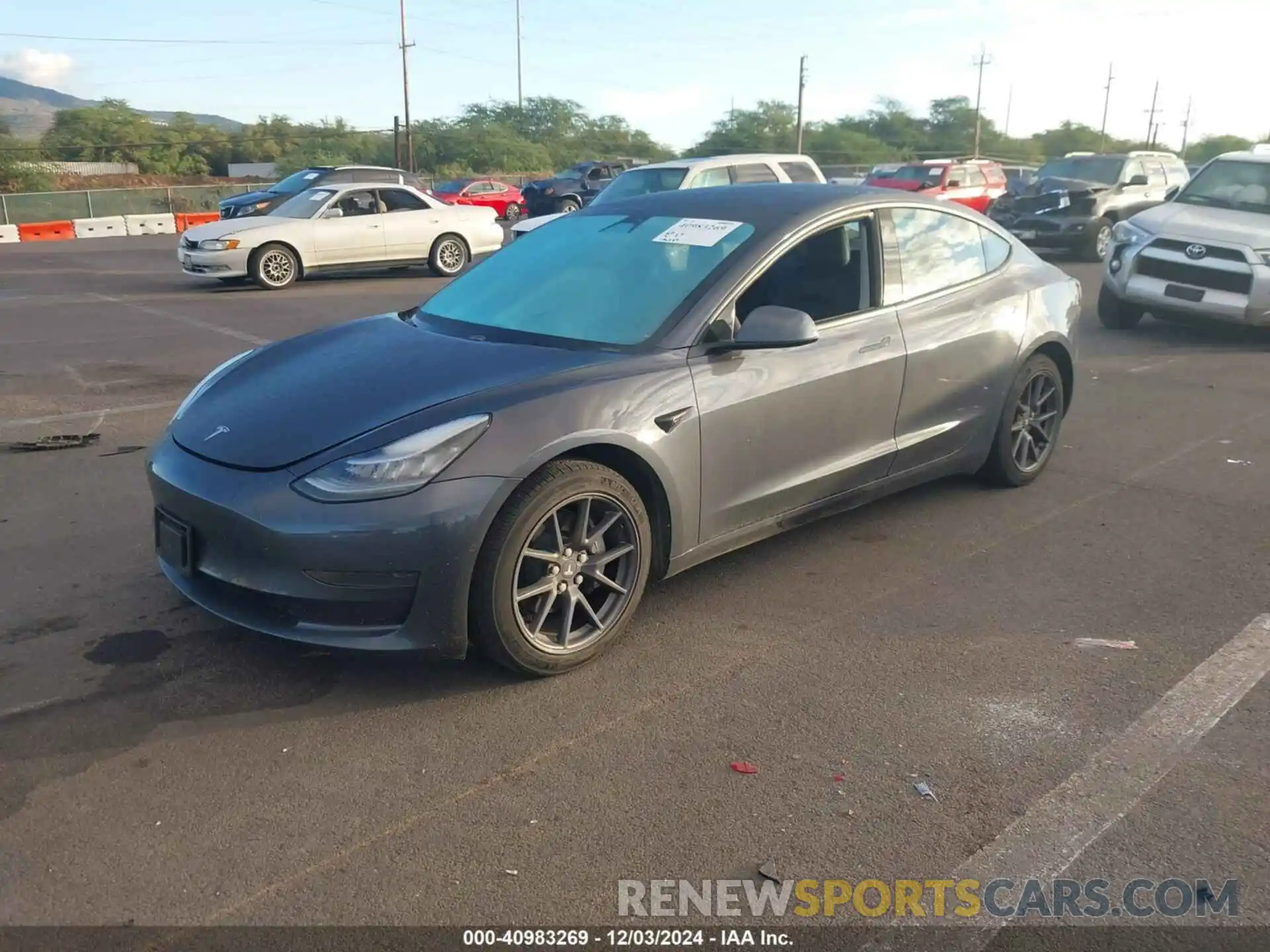 2 Photograph of a damaged car 5YJ3E1EA3MF850301 TESLA MODEL 3 2021