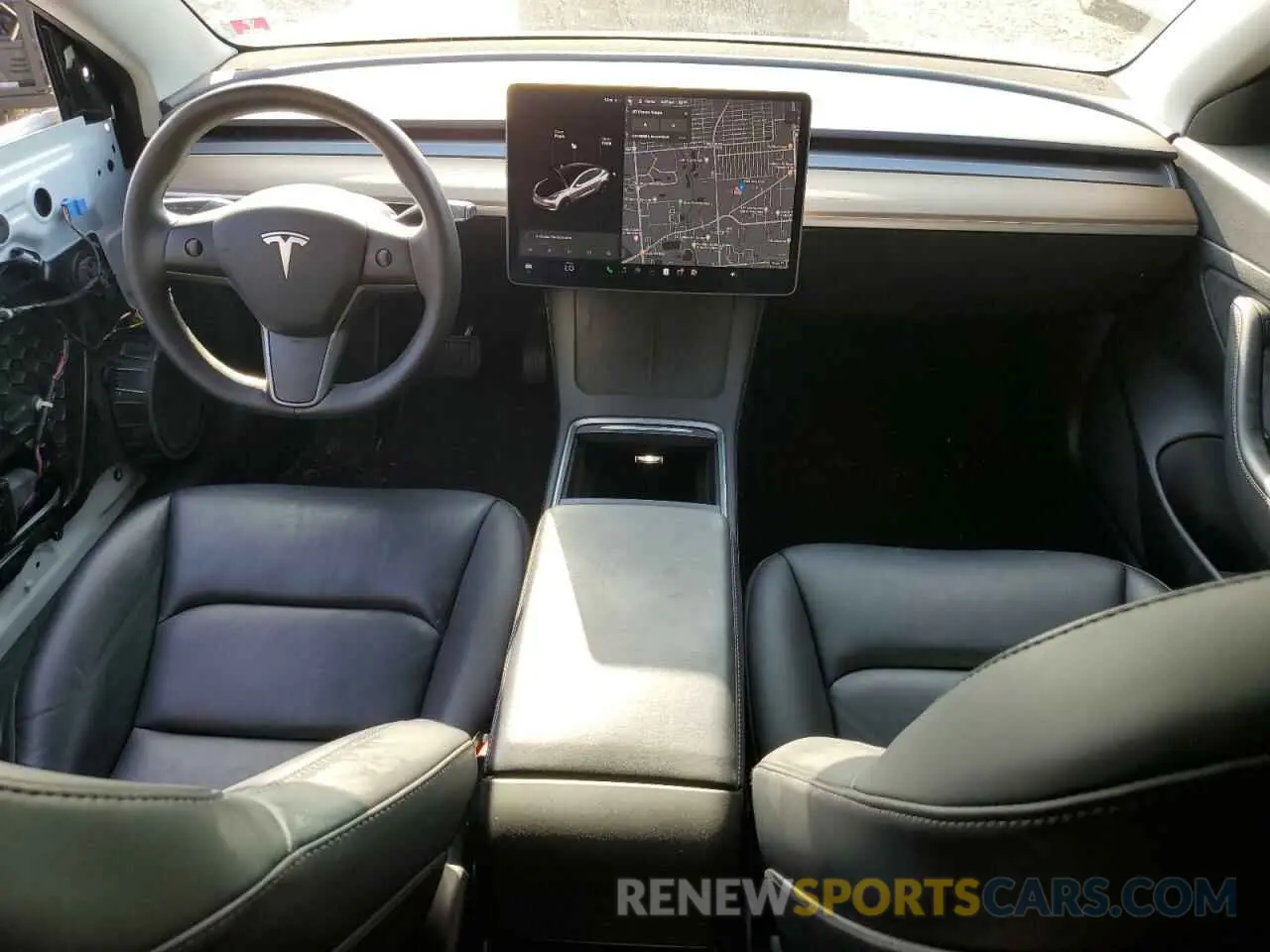 8 Photograph of a damaged car 5YJ3E1EA3MF855031 TESLA MODEL 3 2021