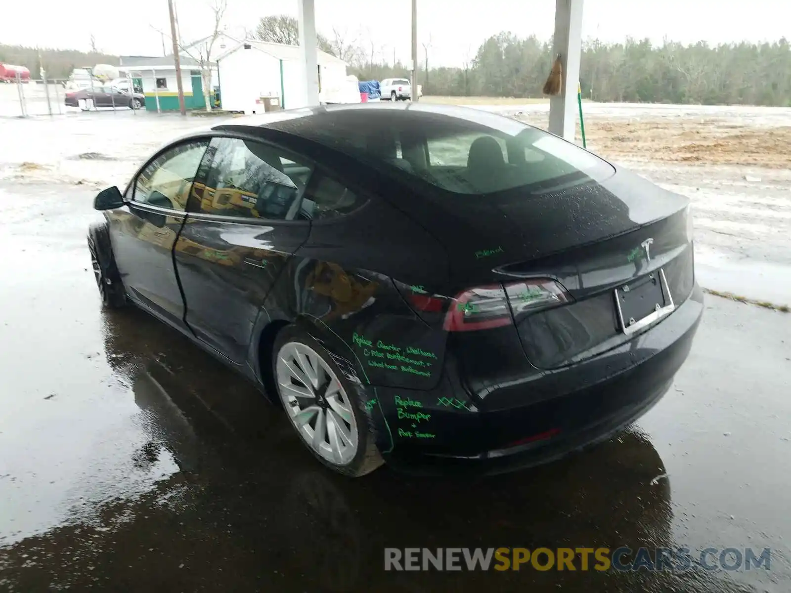 3 Photograph of a damaged car 5YJ3E1EA3MF856597 TESLA MODEL 3 2021