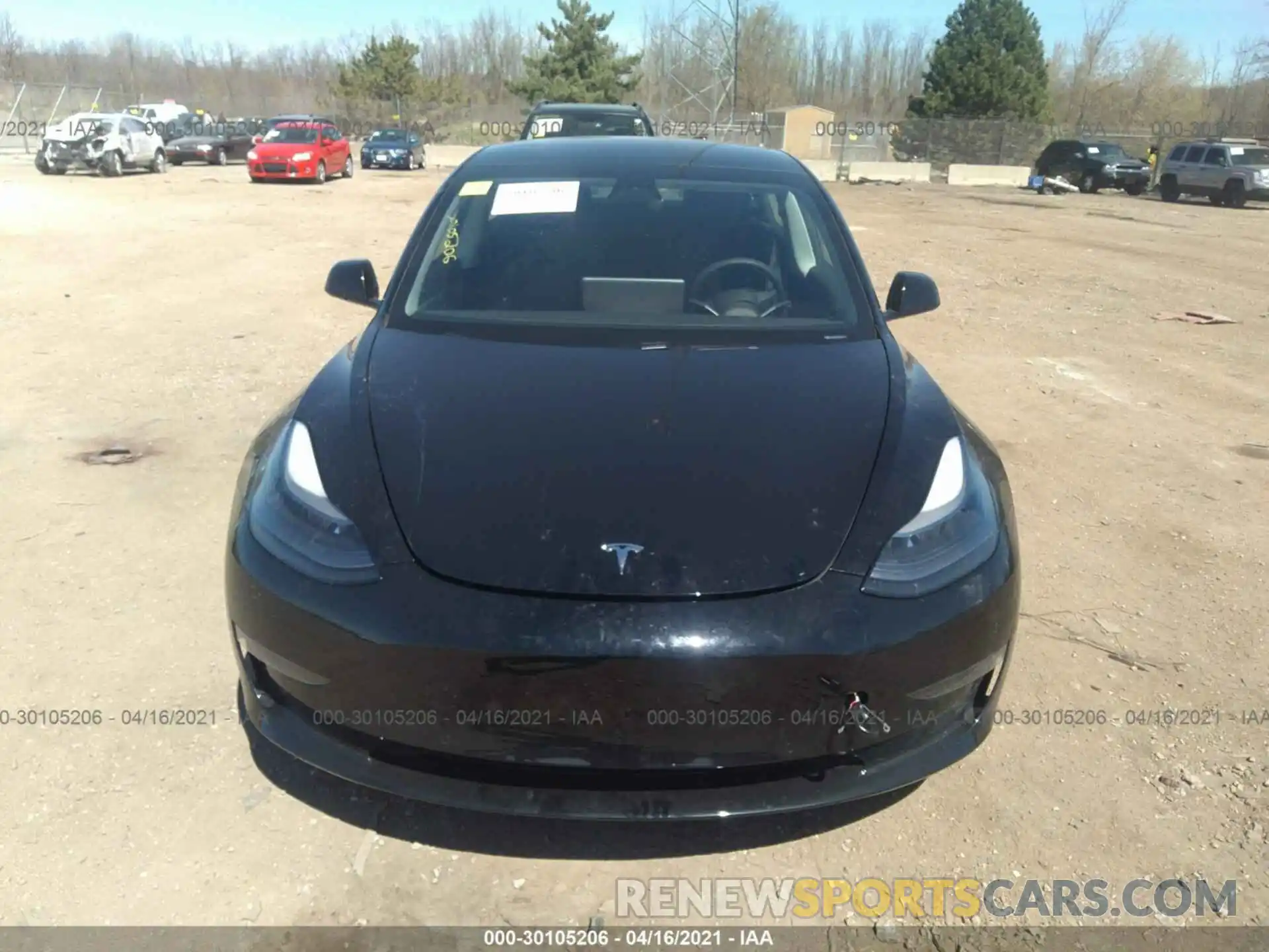 10 Photograph of a damaged car 5YJ3E1EA3MF867146 TESLA MODEL 3 2021