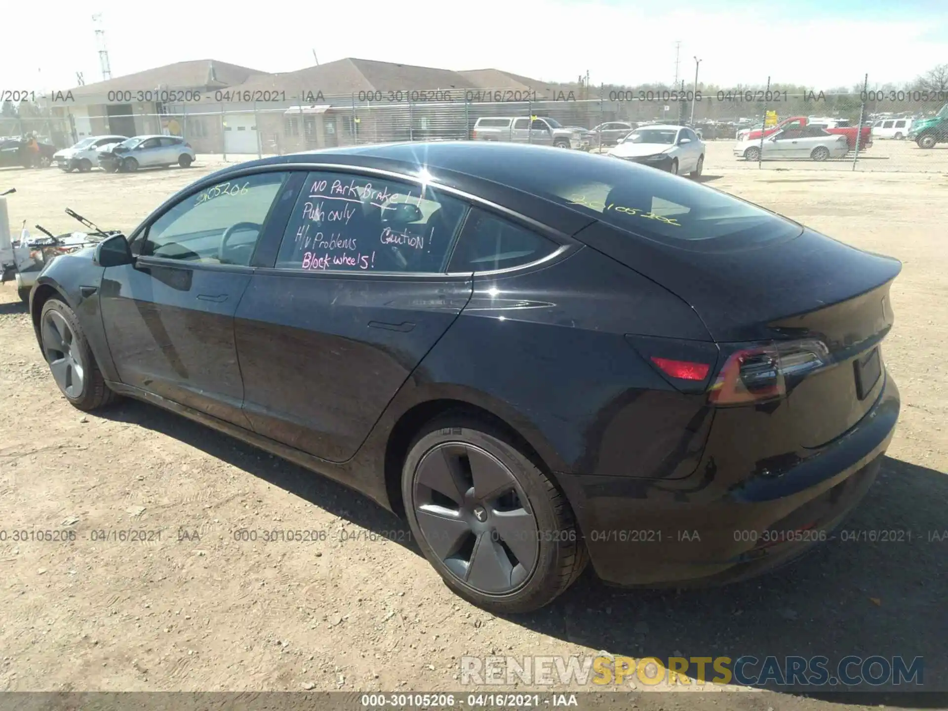 3 Photograph of a damaged car 5YJ3E1EA3MF867146 TESLA MODEL 3 2021