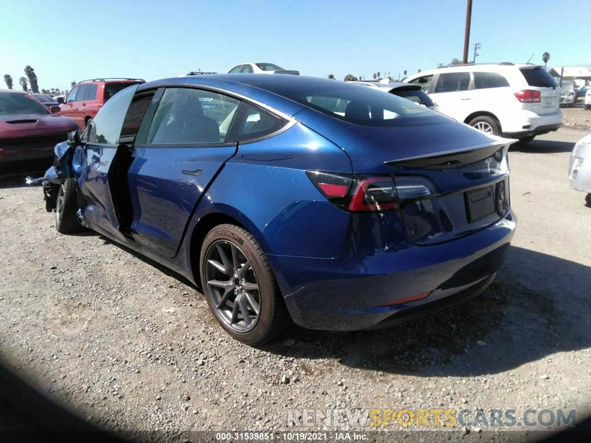 3 Photograph of a damaged car 5YJ3E1EA3MF867471 TESLA MODEL 3 2021