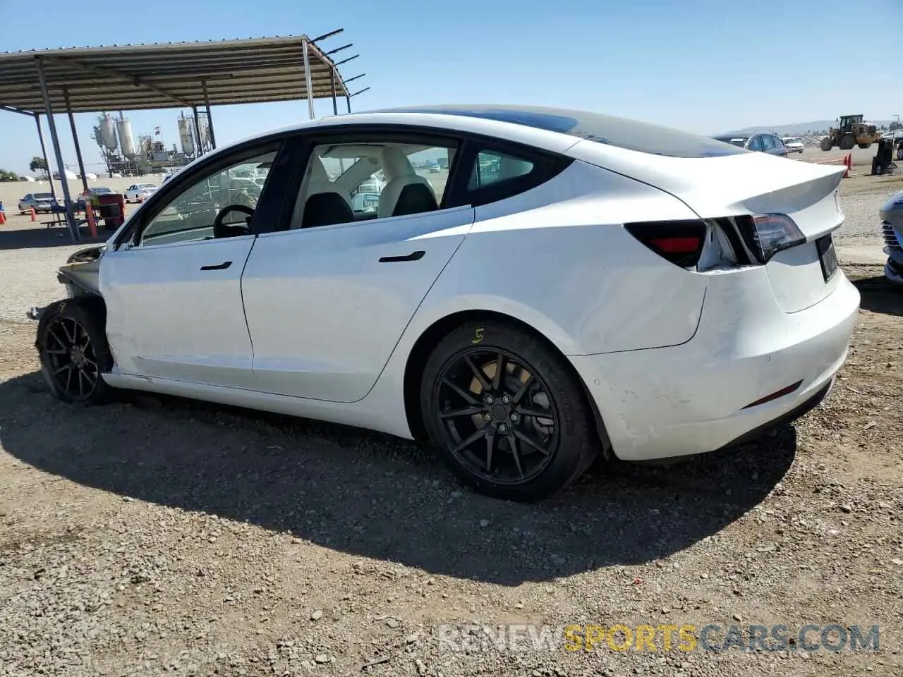 2 Photograph of a damaged car 5YJ3E1EA3MF877904 TESLA MODEL 3 2021