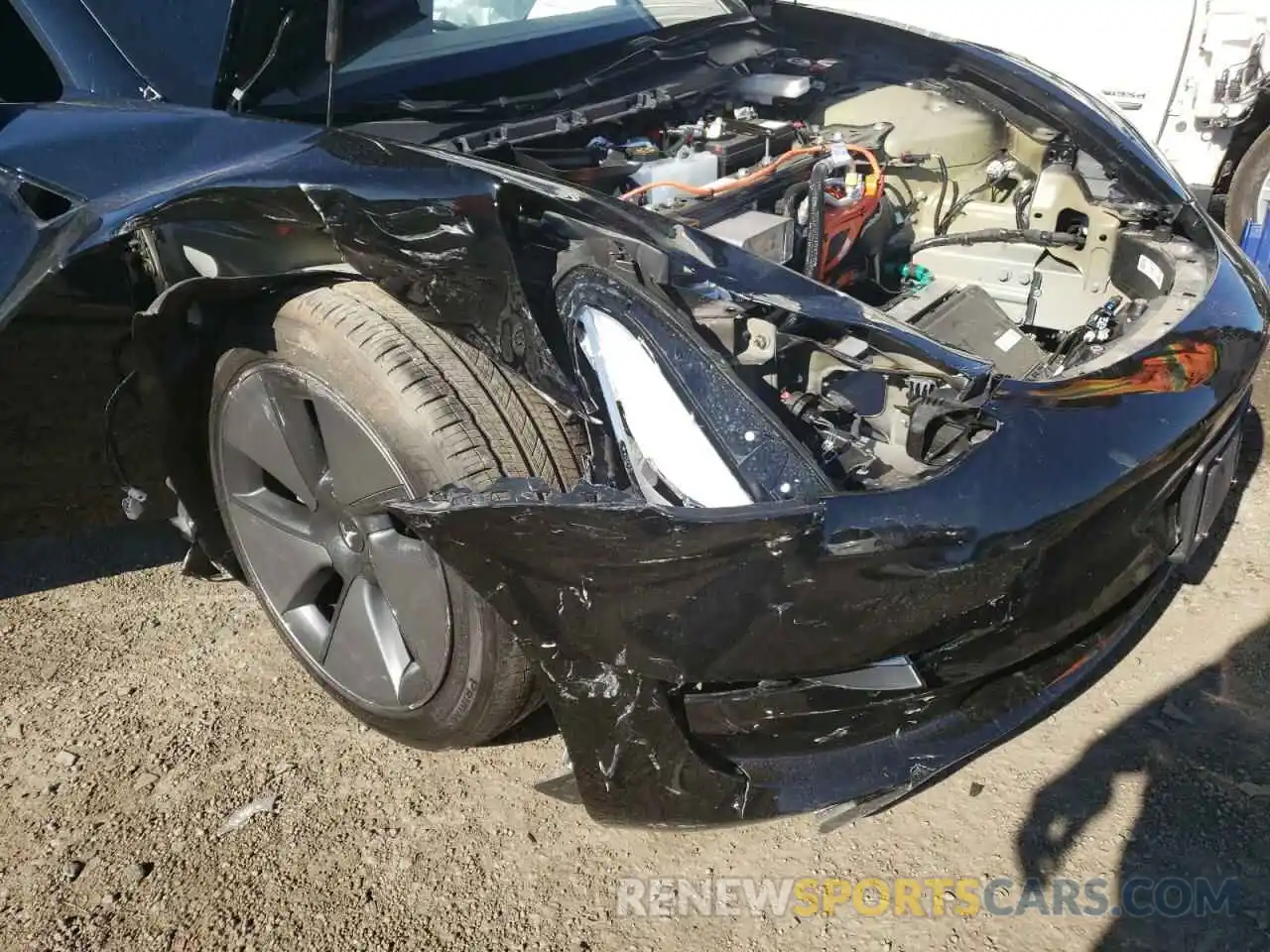 9 Photograph of a damaged car 5YJ3E1EA3MF907130 TESLA MODEL 3 2021