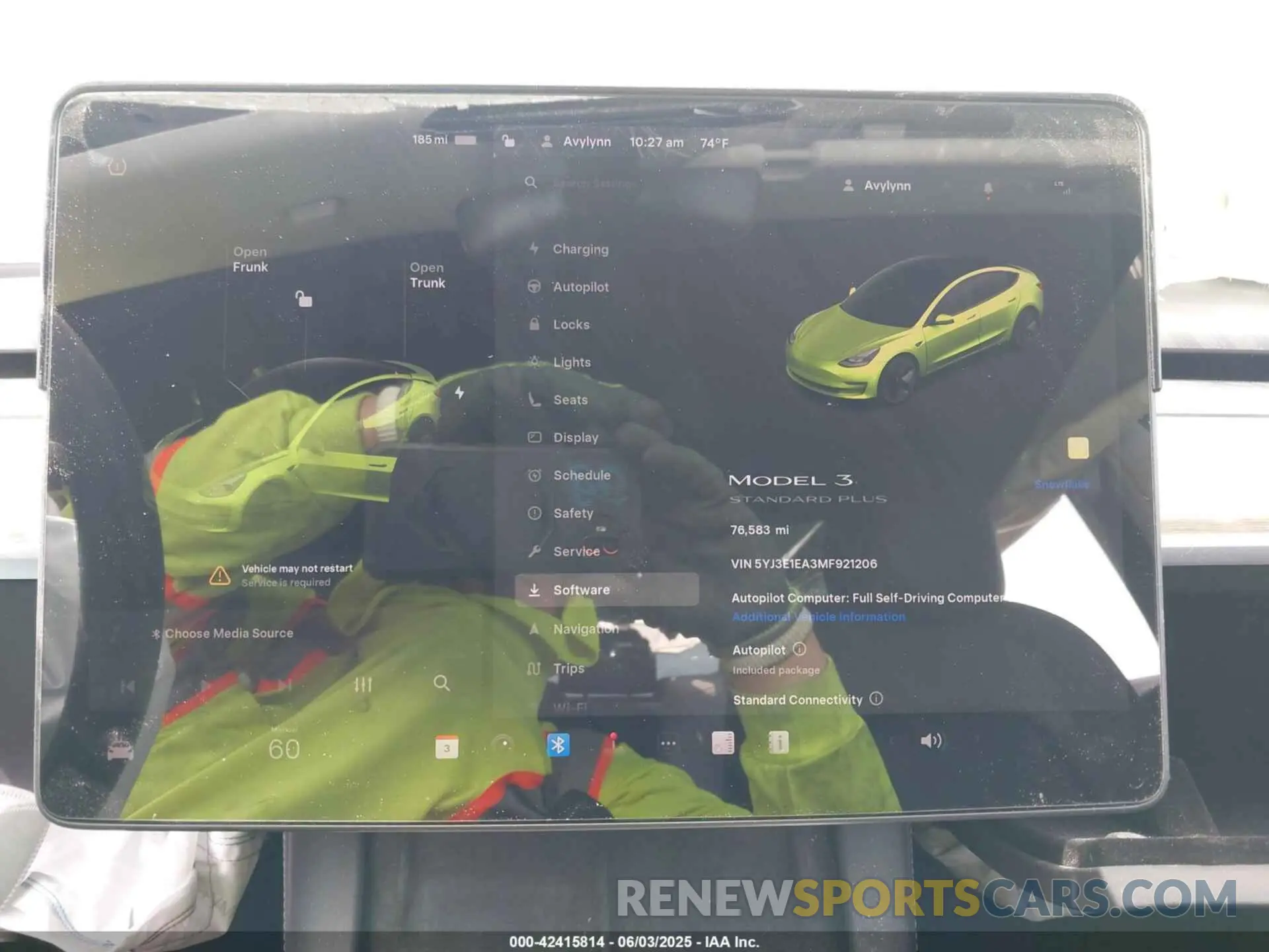7 Photograph of a damaged car 5YJ3E1EA3MF921206 TESLA MODEL 3 2021
