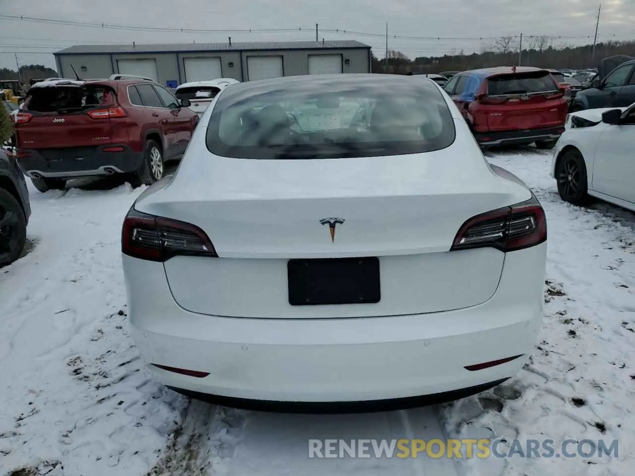 6 Photograph of a damaged car 5YJ3E1EA3MF923487 TESLA MODEL 3 2021