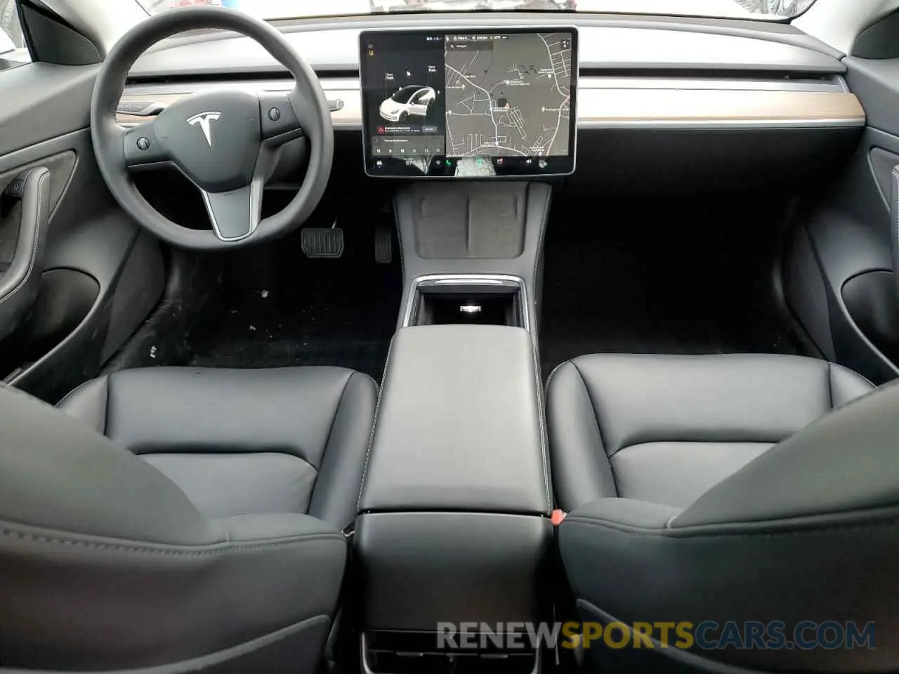 8 Photograph of a damaged car 5YJ3E1EA3MF923487 TESLA MODEL 3 2021