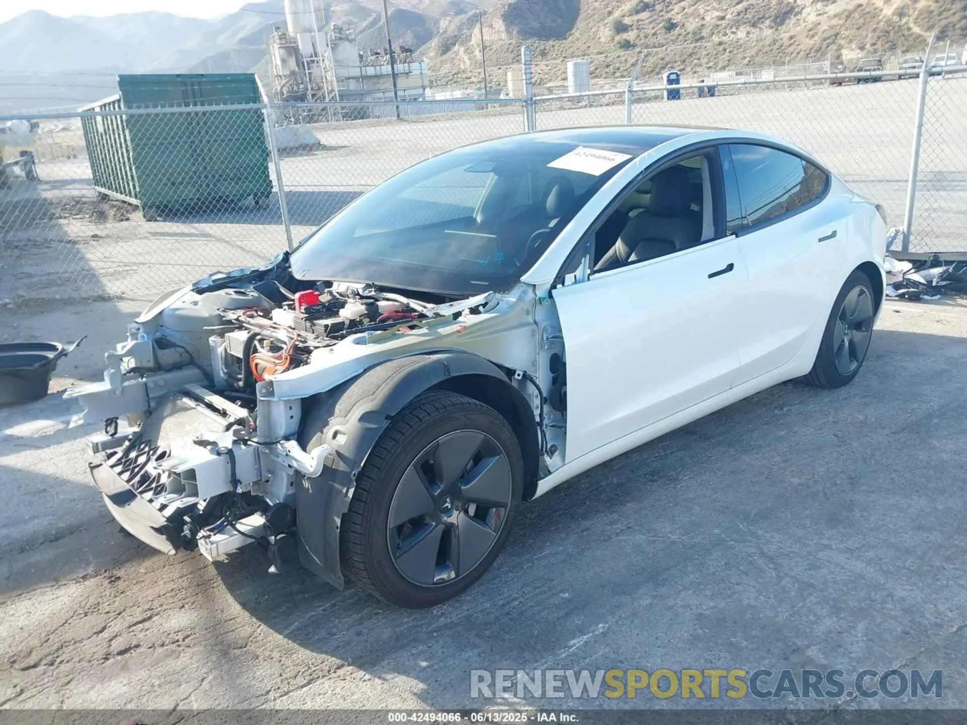 2 Photograph of a damaged car 5YJ3E1EA3MF923537 TESLA MODEL 3 2021