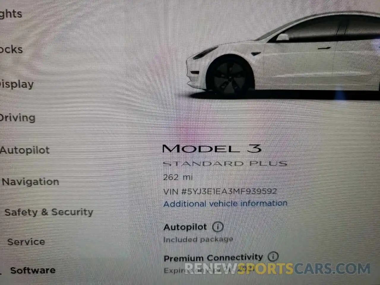 8 Photograph of a damaged car 5YJ3E1EA3MF939592 TESLA MODEL 3 2021